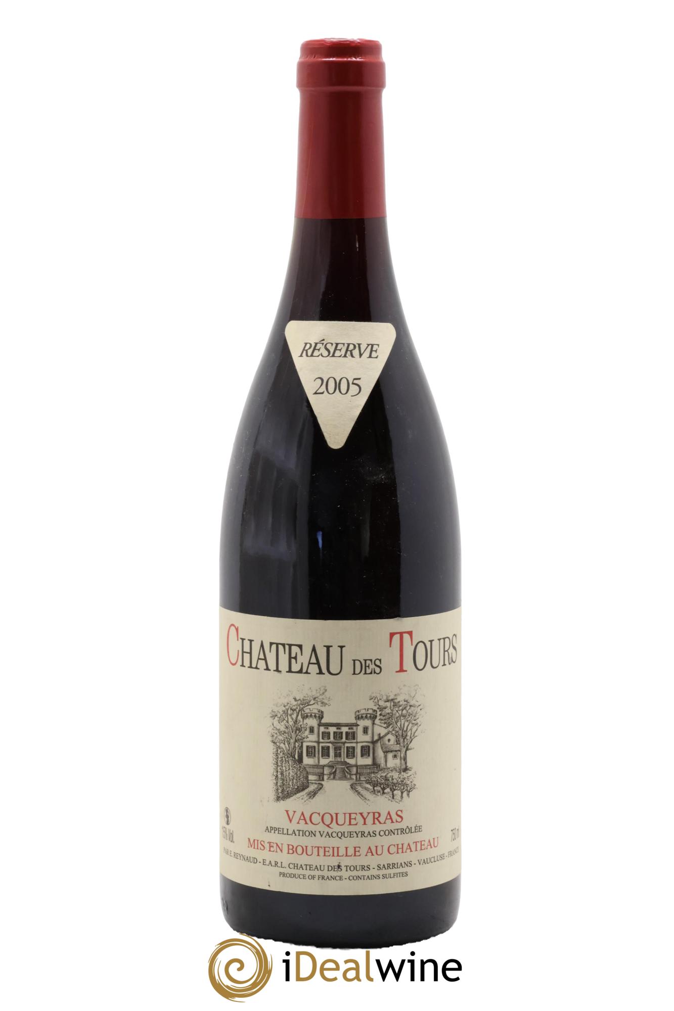 Vacqueyras Château des Tours Emmanuel Reynaud 2005 - Posten von 1 Flasche - 0