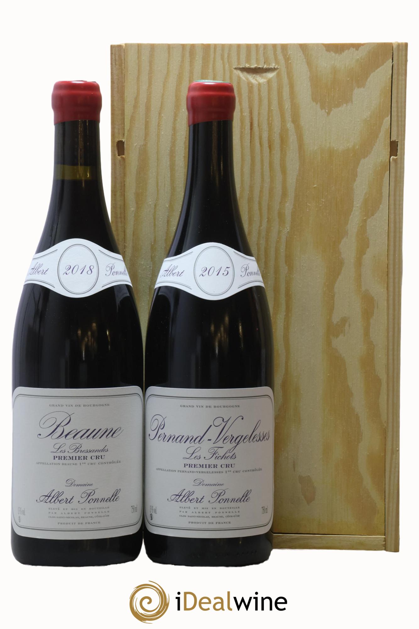 Coffret 2 bouteilles Albert Ponnelle Albert Ponnelle Beaune Premier Cru Les Bressandes 2018, Pernand Vergelesses Premier Cru Les Fichots 2015 - Lot de 2 bouteilles - 0