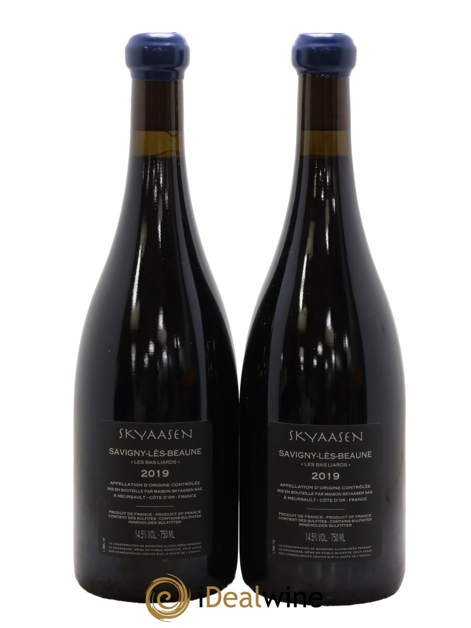 Savigny-lès-Beaune Les Bas Liards Maison Skyaasen 2019 - Lot de 2 bouteilles - 1