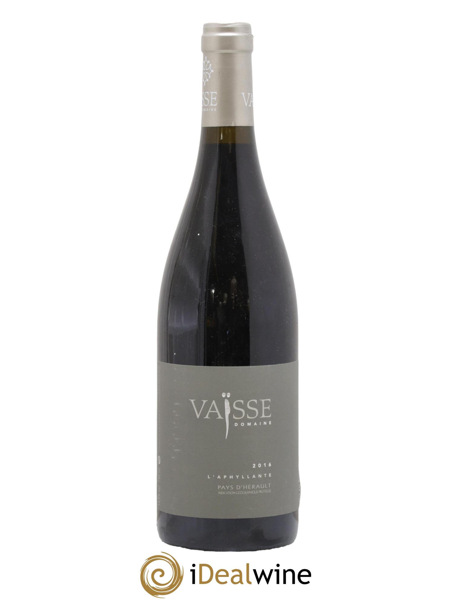 Pays d'Hérault L'Aphyllante Vaisse (Domaine) 2016 - Lot de 1 bouteille - 0