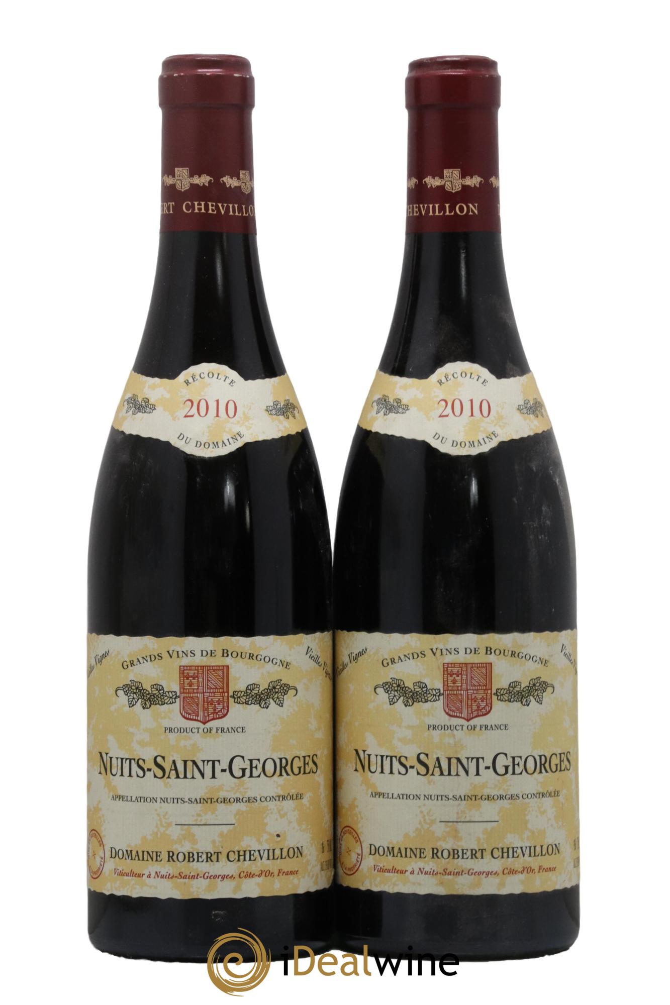 Nuits-Saint-Georges Vieilles vignes Robert Chevillon 2010 - Lot de 2 bouteilles - 0
