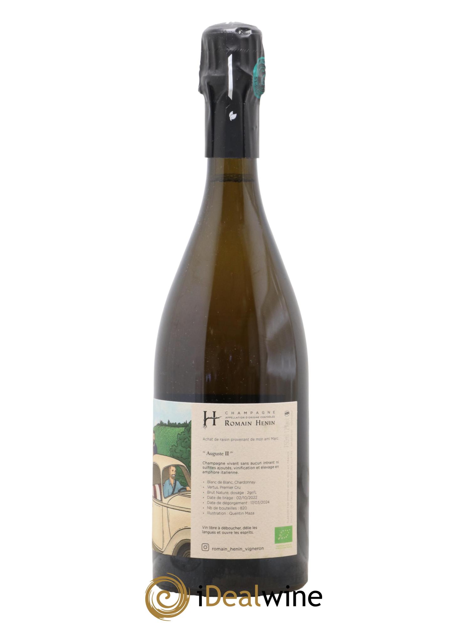 Champagne Auguste II Romain Hénin - Lotto di 1 bottiglia - 1