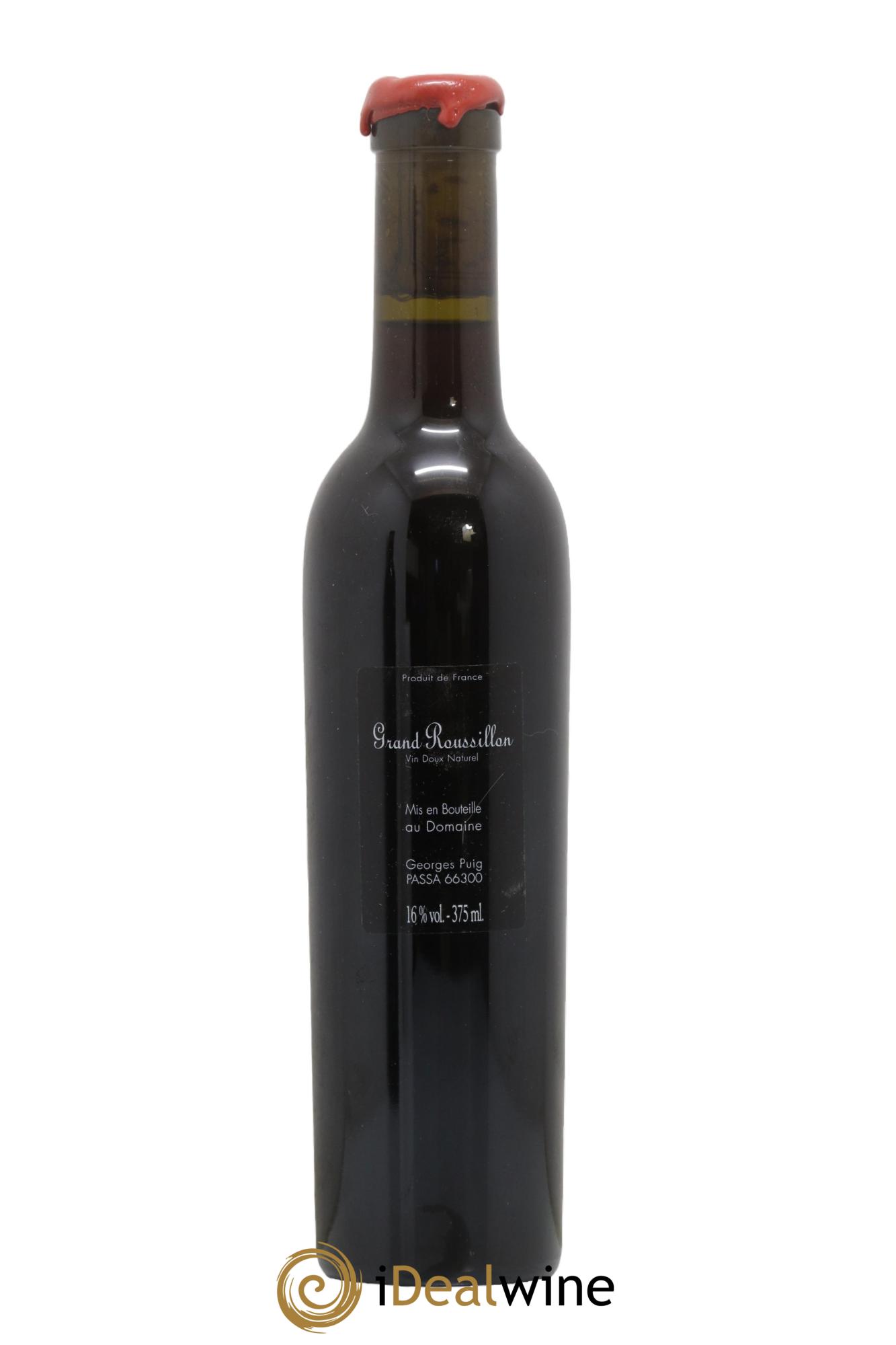Divers Vin Doux Naturel Grand Roussillon Cuvee Georges Puig Domaine Puig Parahy 1953 - Lot de 1 demi bouteille - 1