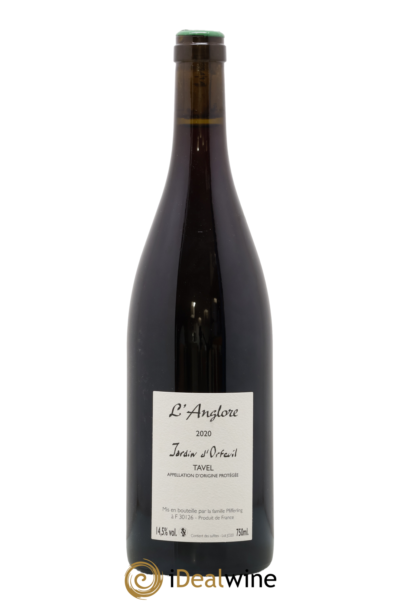 Tavel Jardin D'Orfeuil L'Anglore 2020 - Lot de 1 bouteille - 1