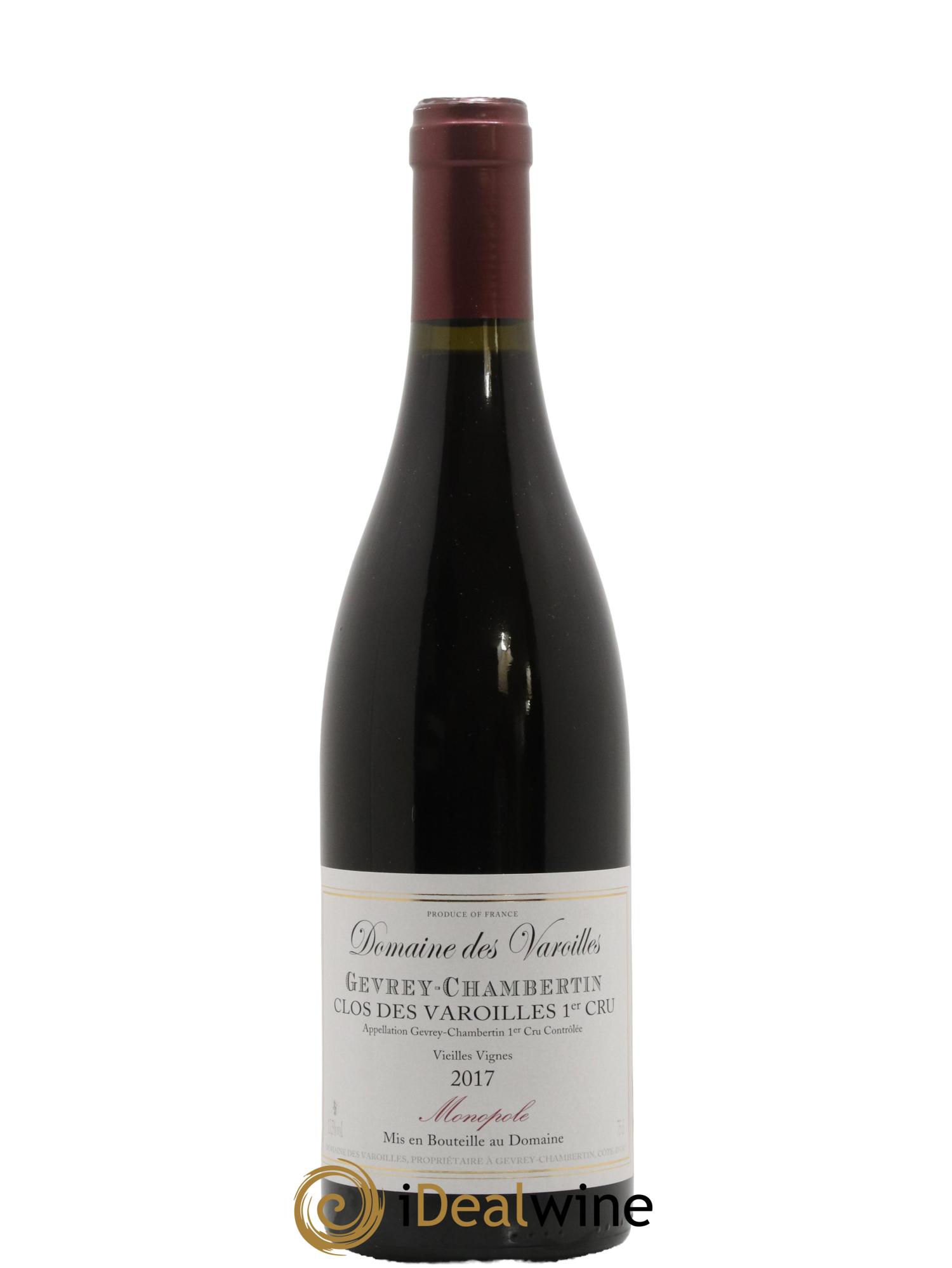 Gevrey-Chambertin 1er Cru Clos des Varoilles Monopole Varoilles (Domaine des) 2017 - Lot de 1 bouteille - 0