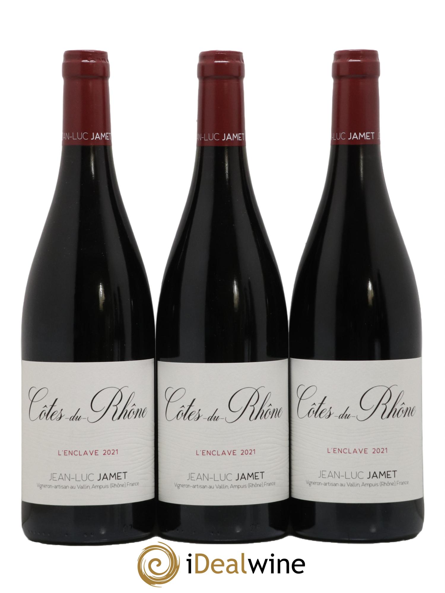 Côtes-du-Rhône L'Enclave Jean-Luc Jamet 2021 - Posten von 3 Flaschen - 0