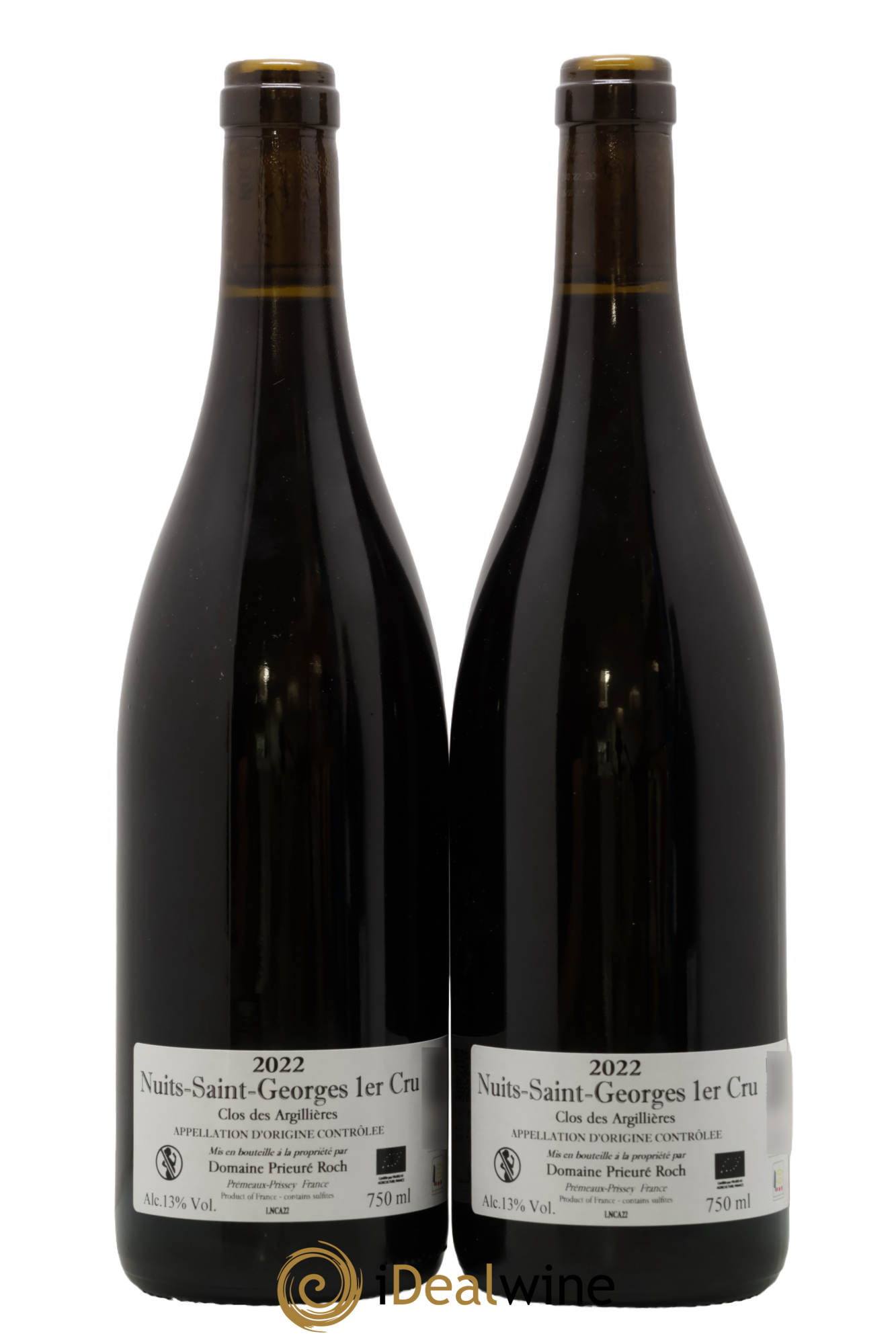 Nuits-Saint-Georges 1er Cru Clos des Argillières Prieuré Roch 2022 - Lot de 2 bouteilles - 1