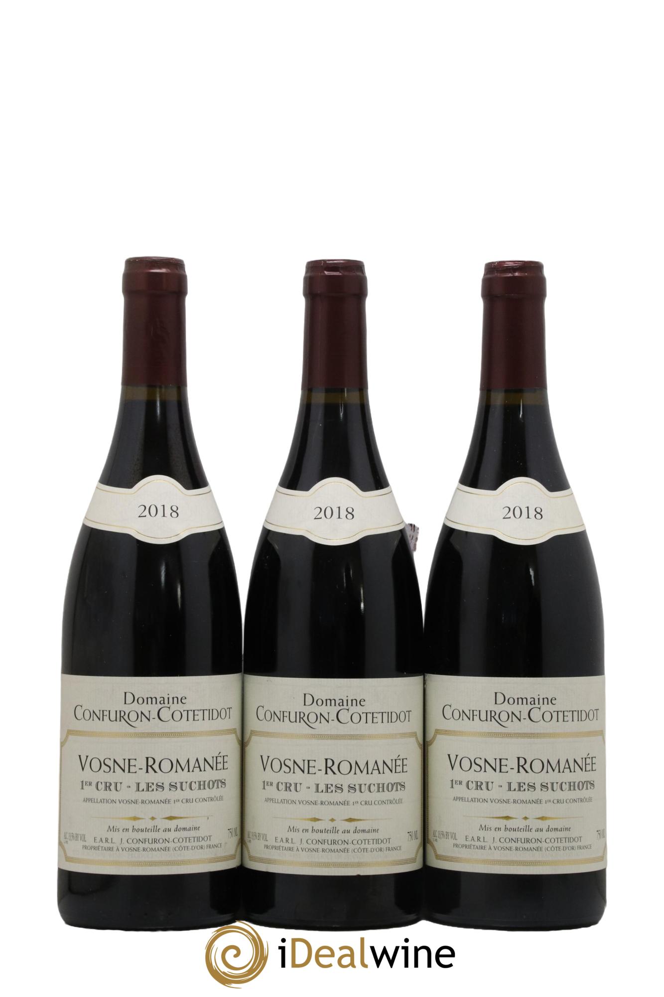 Vosne-Romanée 1er Cru Les Suchots Confuron-Cotetidot 2018 - Lot of 3 bottles - 0