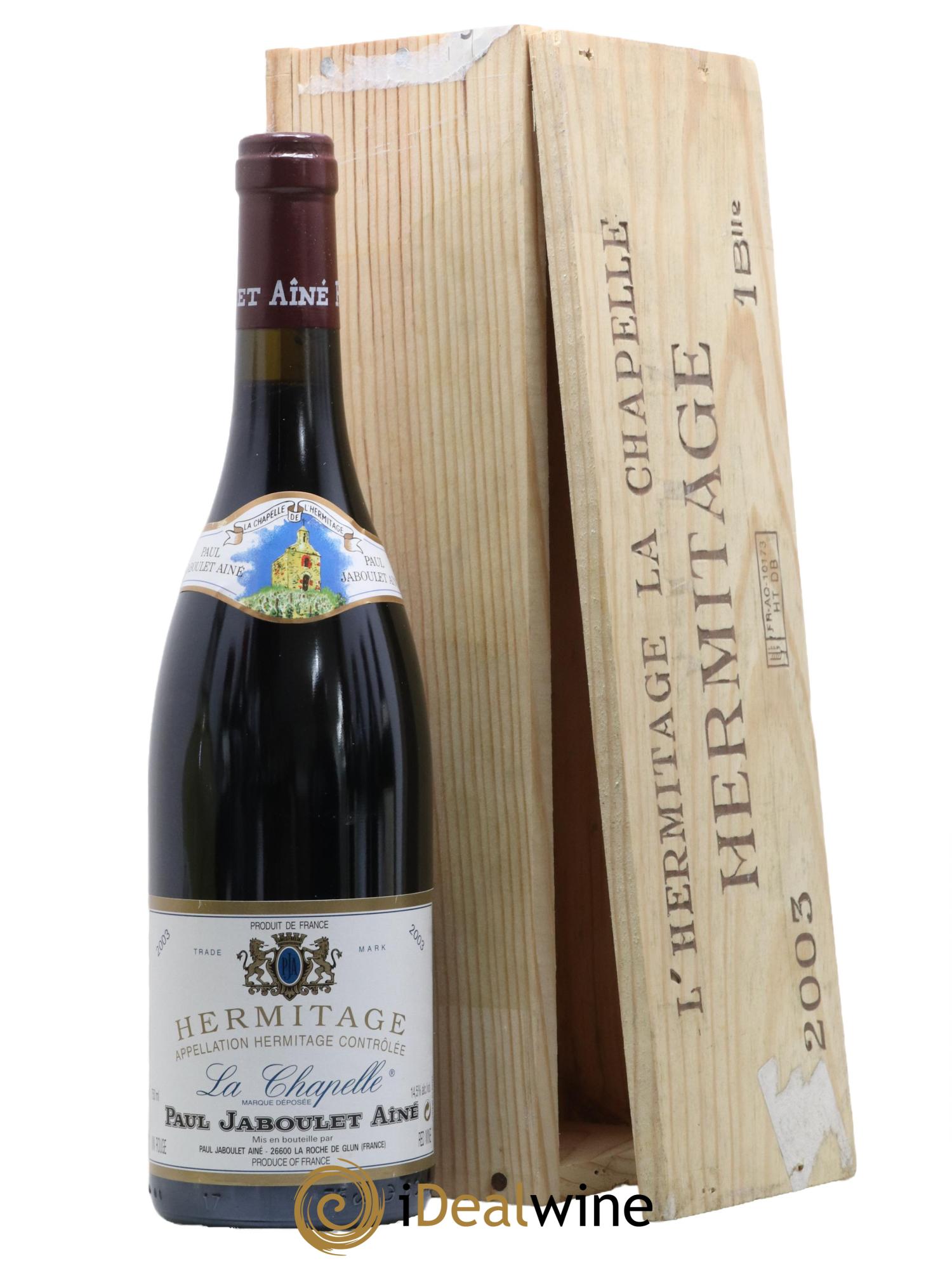 Hermitage La Chapelle Paul Jaboulet Ainé 2003 - Lot de 1 bouteille - 0