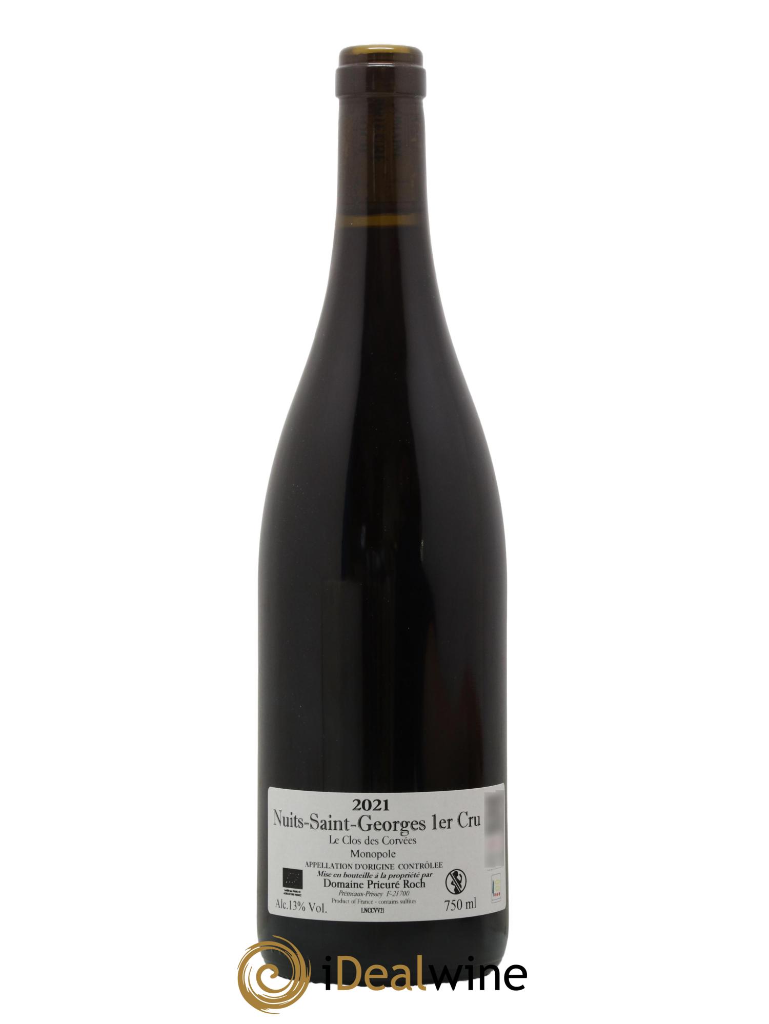 Nuits-Saint-Georges 1er Cru Le Clos des Corvées Vieilles Vignes Prieuré Roch 2021 - Lot of 1 bottle - 1