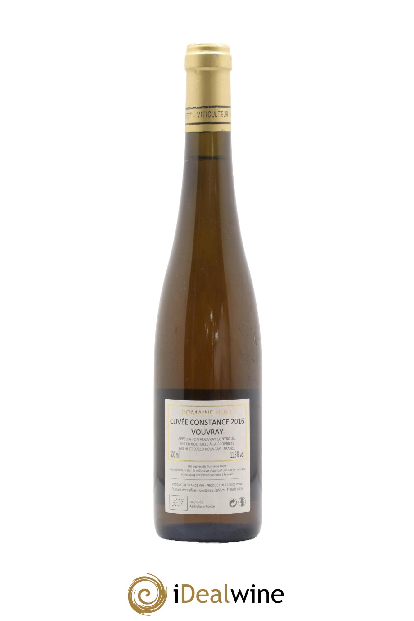 Vouvray Cuvée Constance Domaine Huet 2016 - Lot de 1 format 50cl - 1