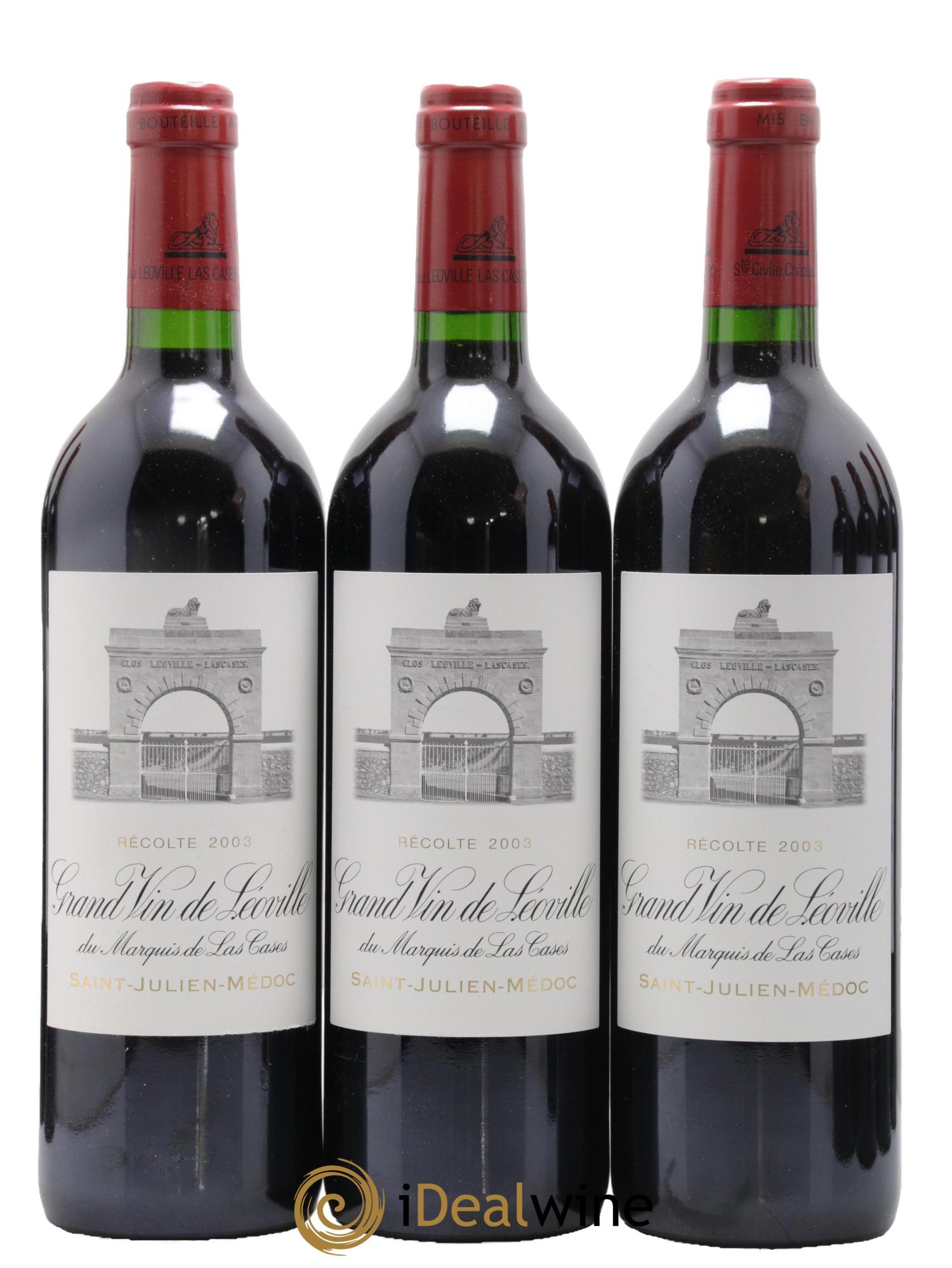 Château Léoville Las Cases 2ème Grand Cru Classé 2003 - Lot of 12 bottles - 2