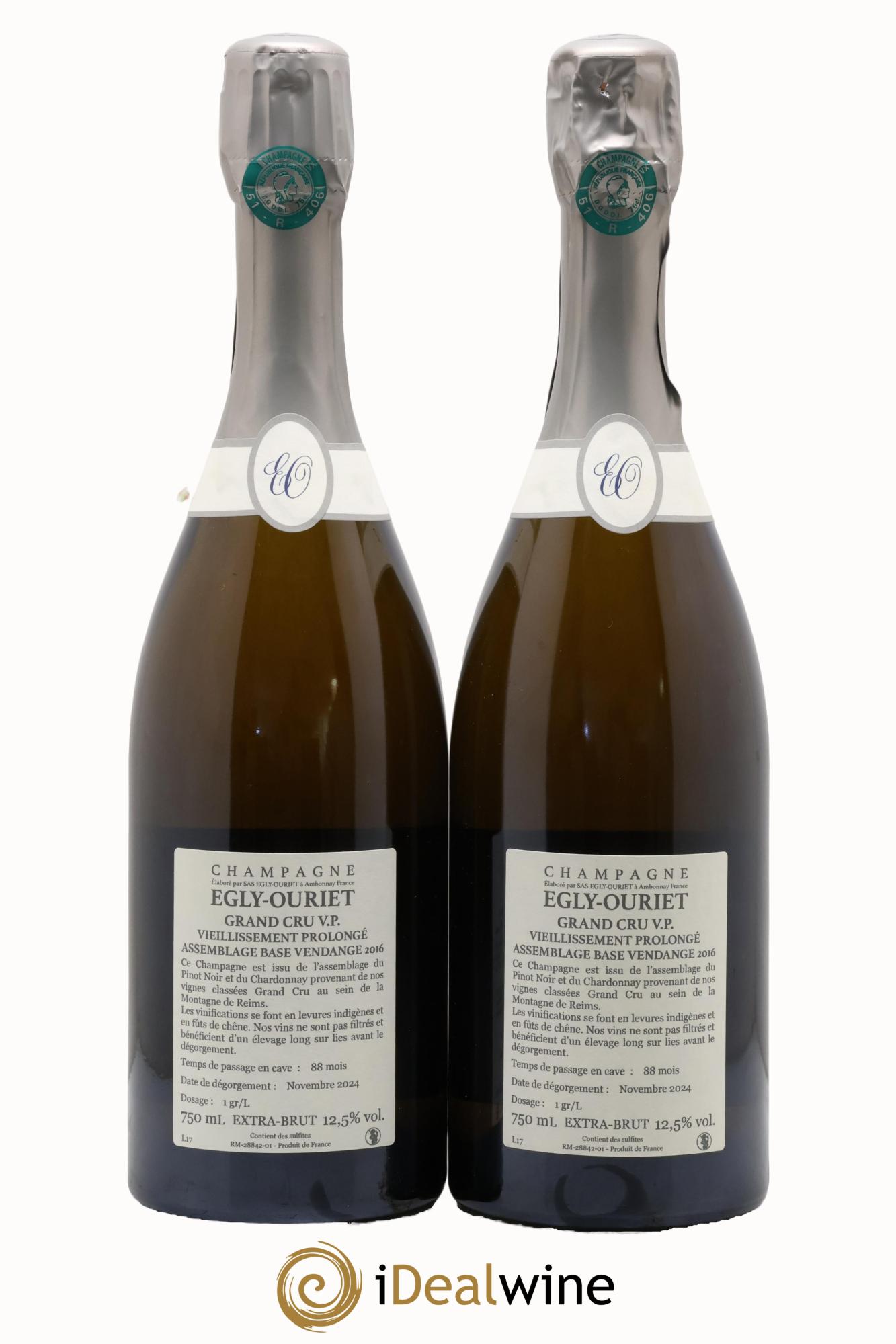 Extra-Brut VP Egly-Ouriet - Posten von 2 Flaschen - 1