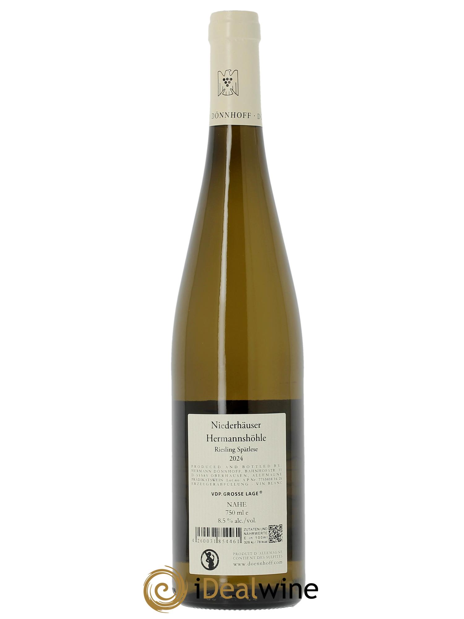 Riesling Donnhoff Niederhauser Hermannshohle Spatlese 2024 - Posten von 1 Flasche - 1