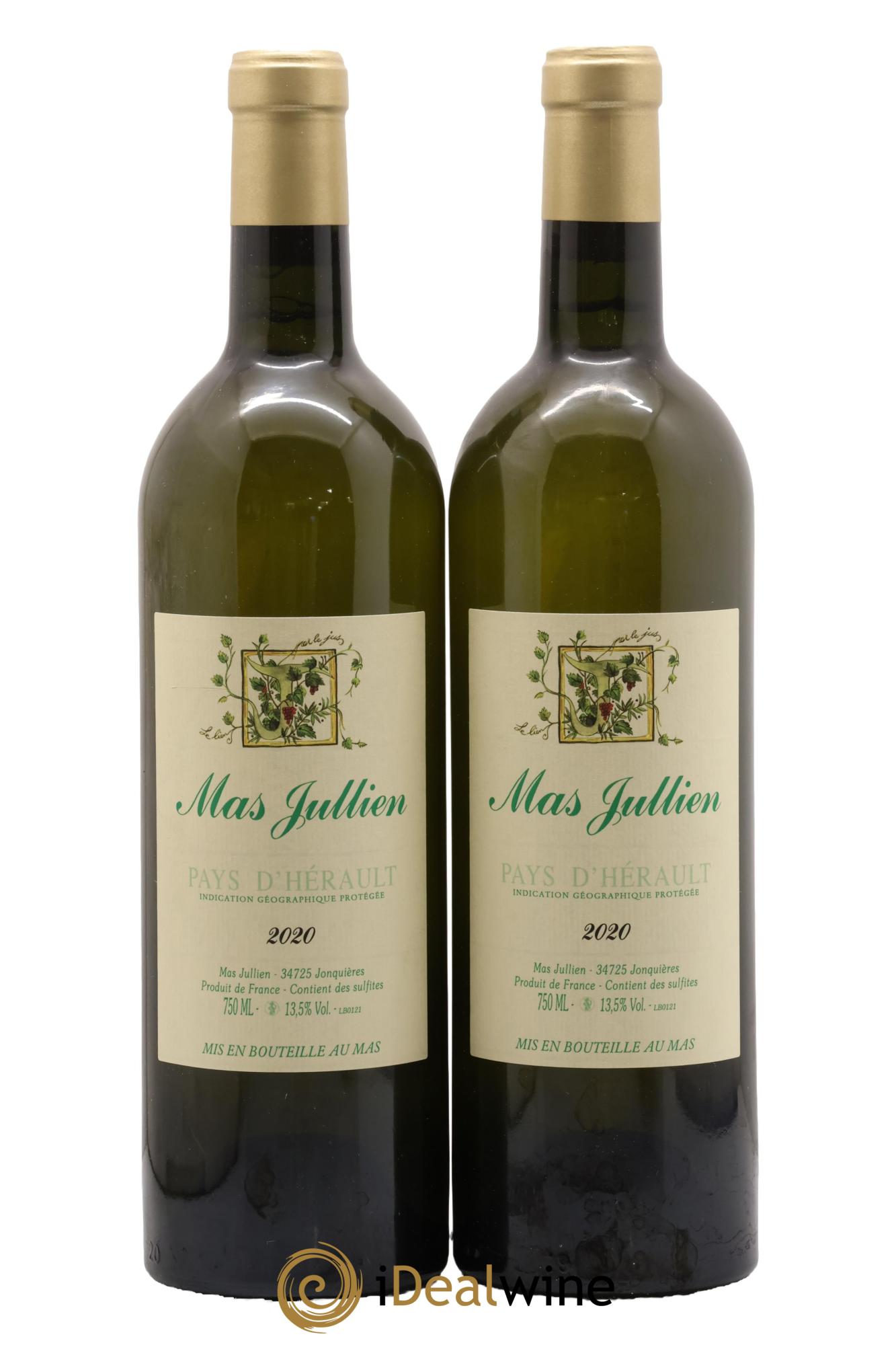 Pays d'Hérault Mas Jullien Olivier Jullien 2020 - Lot de 2 bouteilles - 0