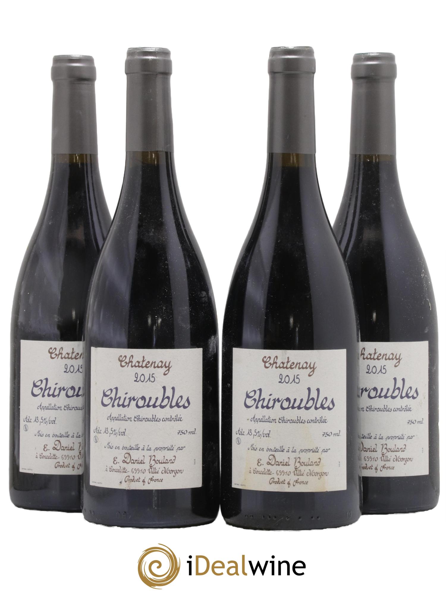 Chiroubles Chatenay Daniel Bouland (Domaine) 2015 - Lot de 4 bouteilles - 0