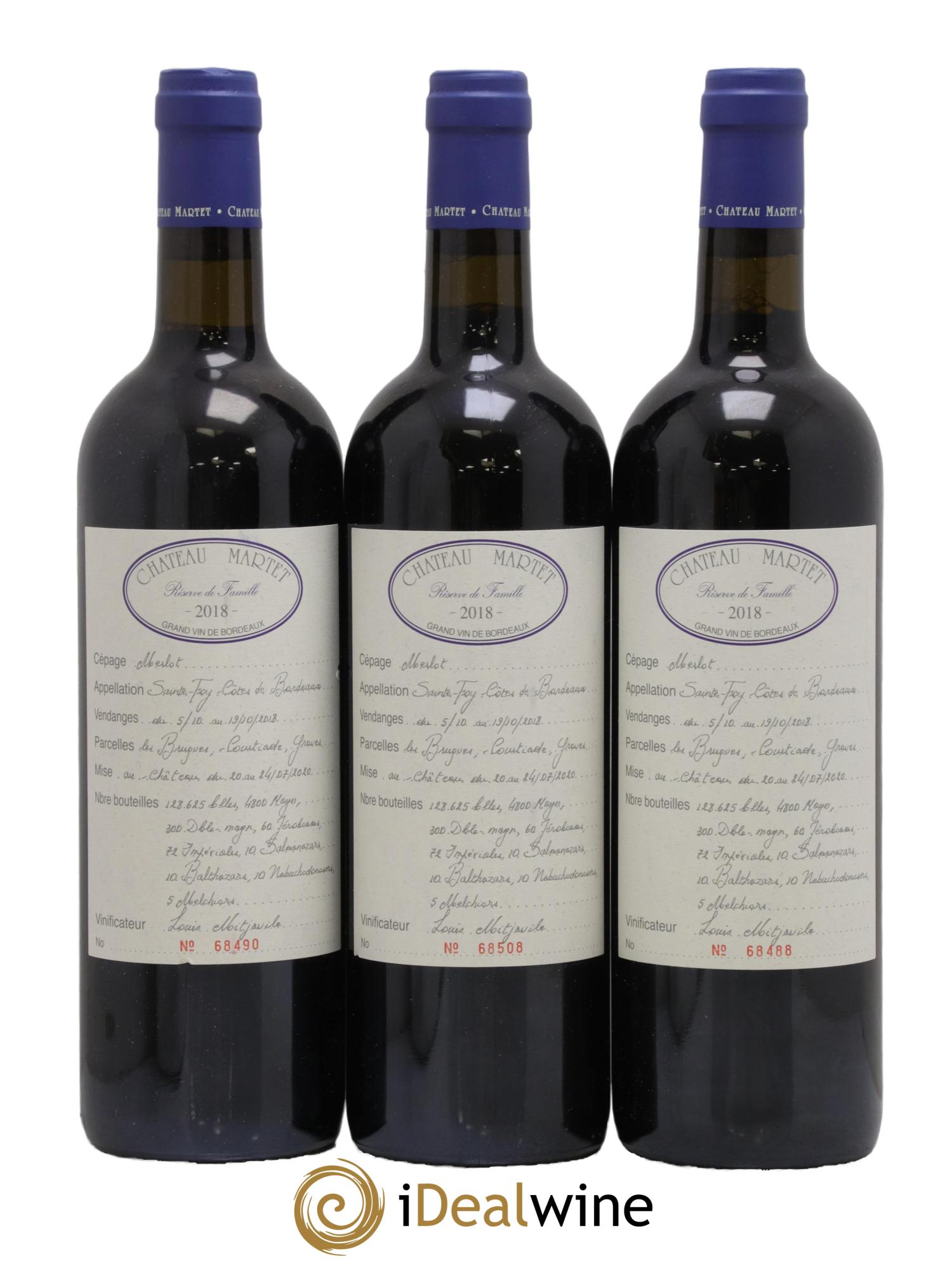 Château Martet 2018 - Posten von 3 Flaschen - 0