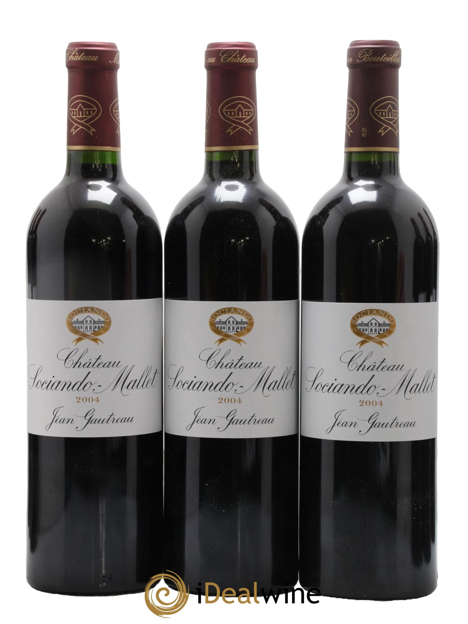 Château Sociando Mallet 2004 - Lot de 12 bouteilles - 2