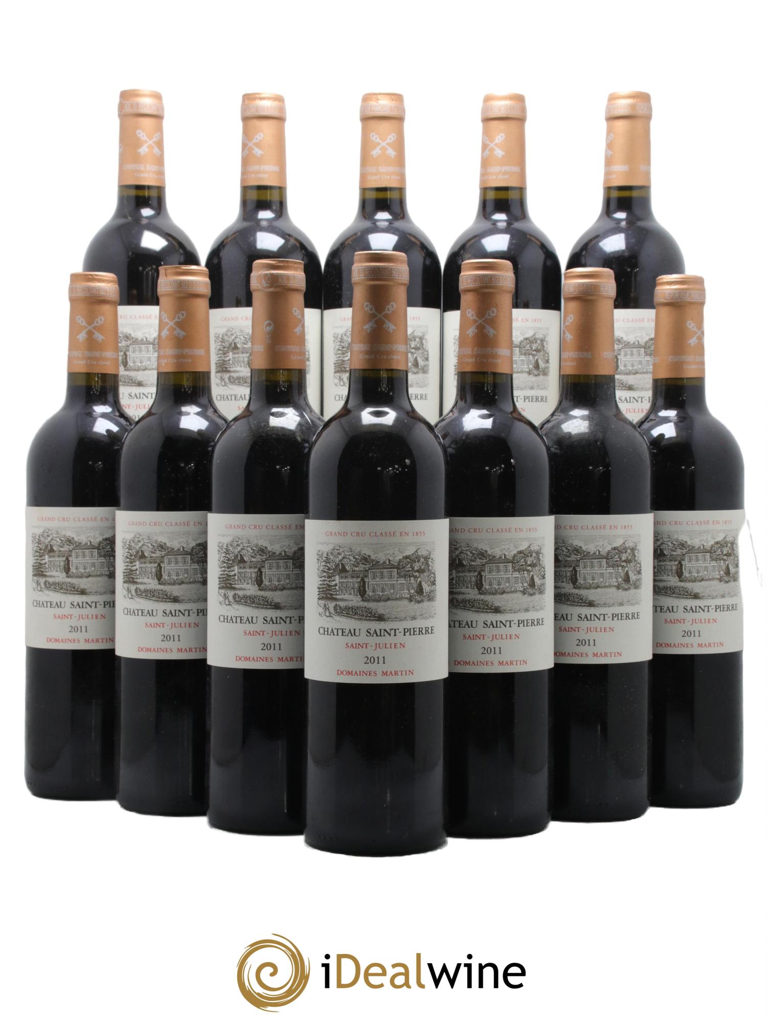 Château Saint-Pierre 4ème Grand Cru Classé 2011 - Lot de 12 bouteilles - 0