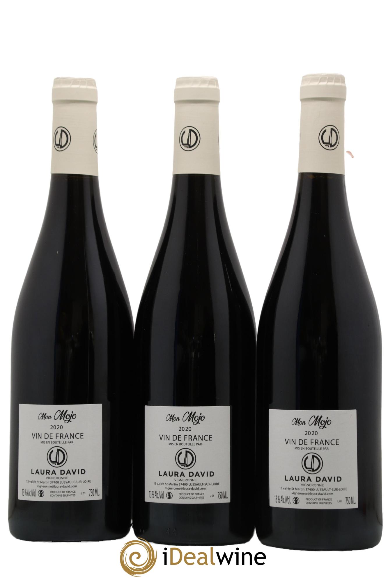 Vin de France Mon Mojo Domaine Laura David 2020 - Lot de 3 bouteilles - 1