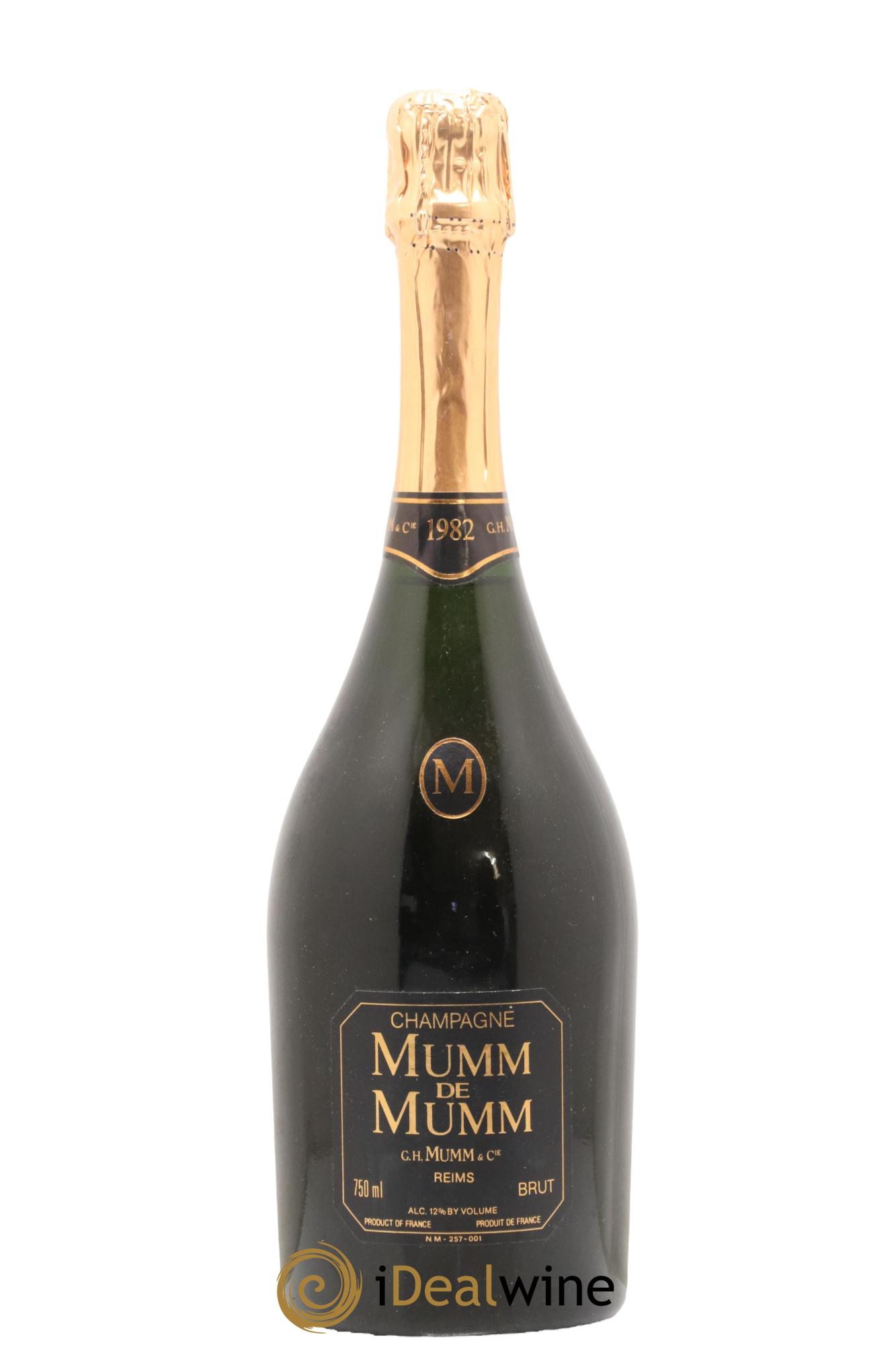 Champagne Cuvée Mumm Maison Mumm 1982 - Lot de 1 bouteille - 0