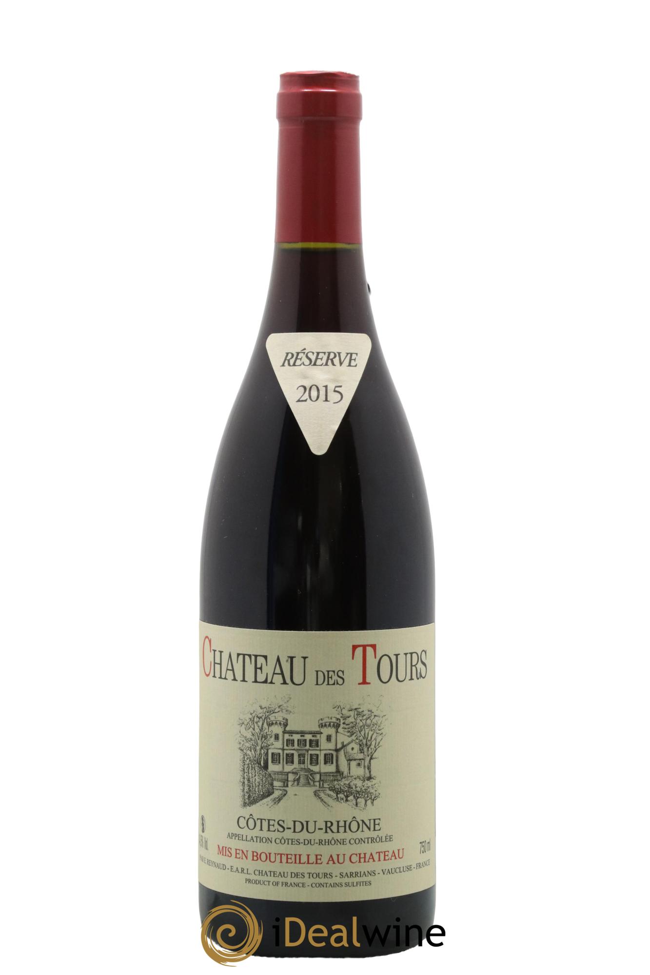 Côtes-du-Rhône Château des Tours Emmanuel Reynaud 2015 - Lot de 1 bouteille - 0