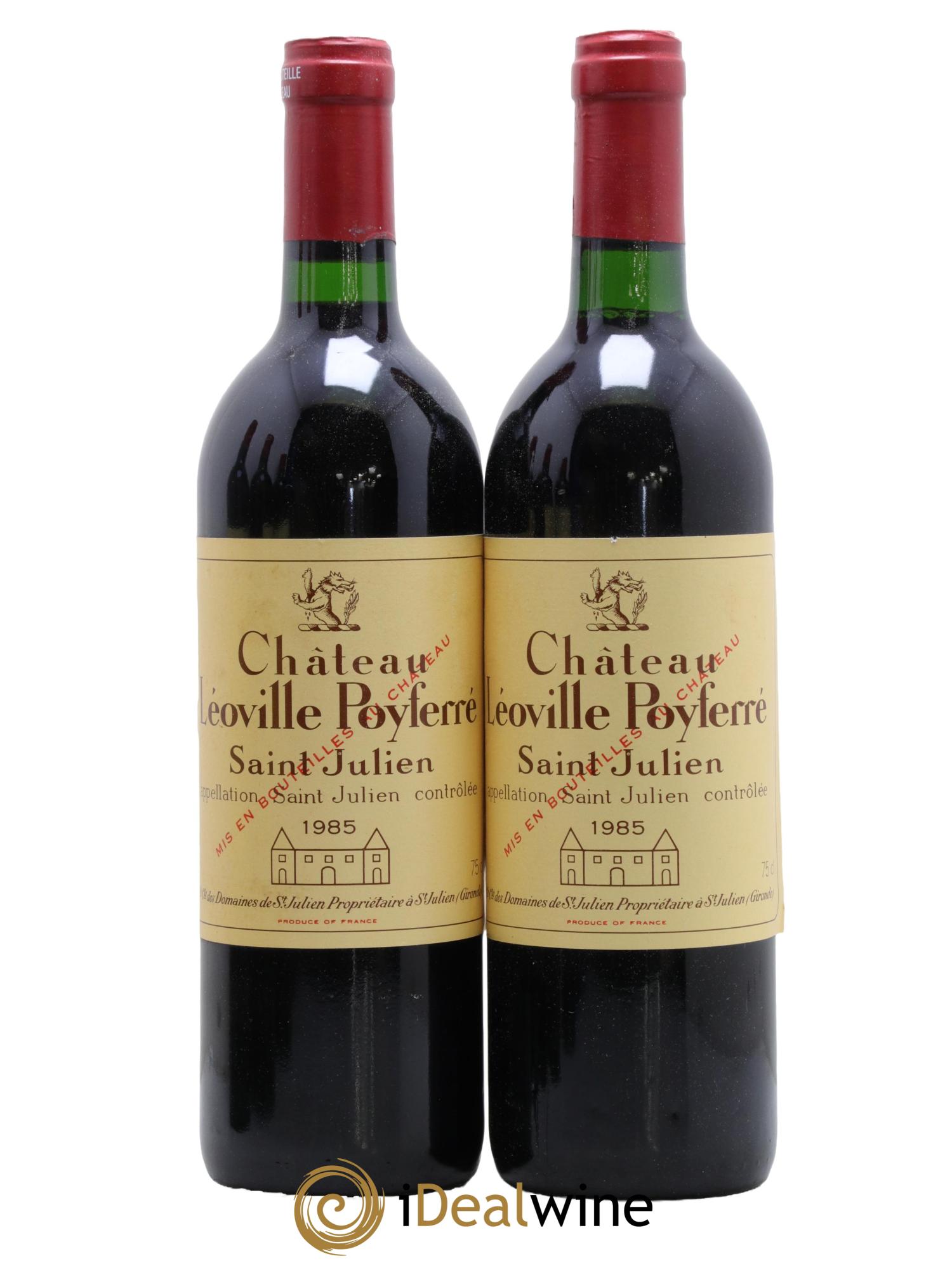 Château Léoville Poyferré 2ème Grand Cru Classé 1985 - Posten von 2 Flaschen - 0