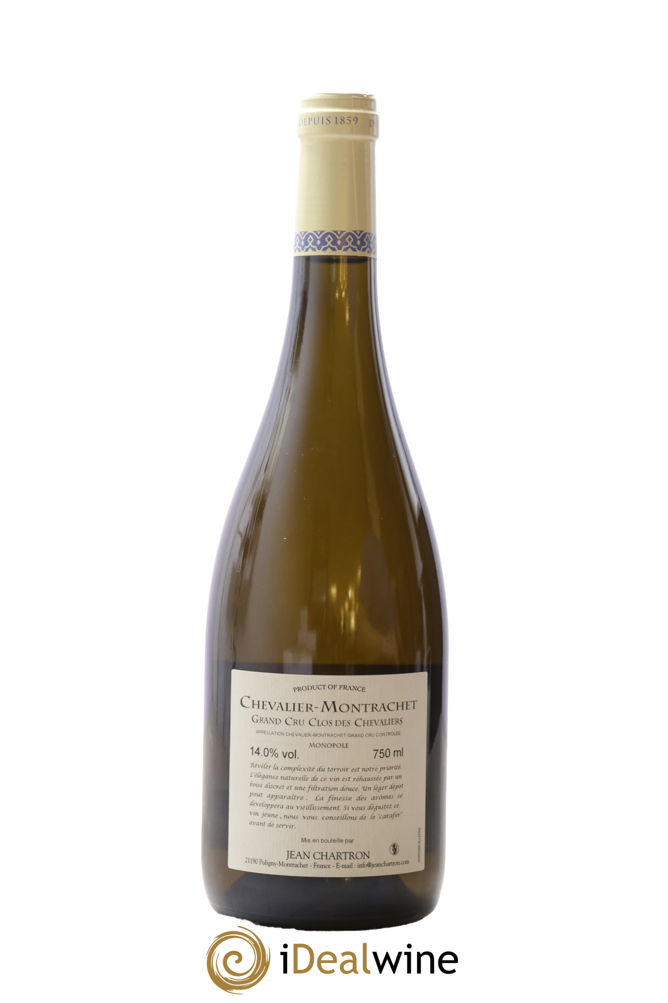 Chevalier-Montrachet Grand Cru Clos des Chevaliers Jean Chartron (Domaine) 2014 - Lot of 1 bottle - 1