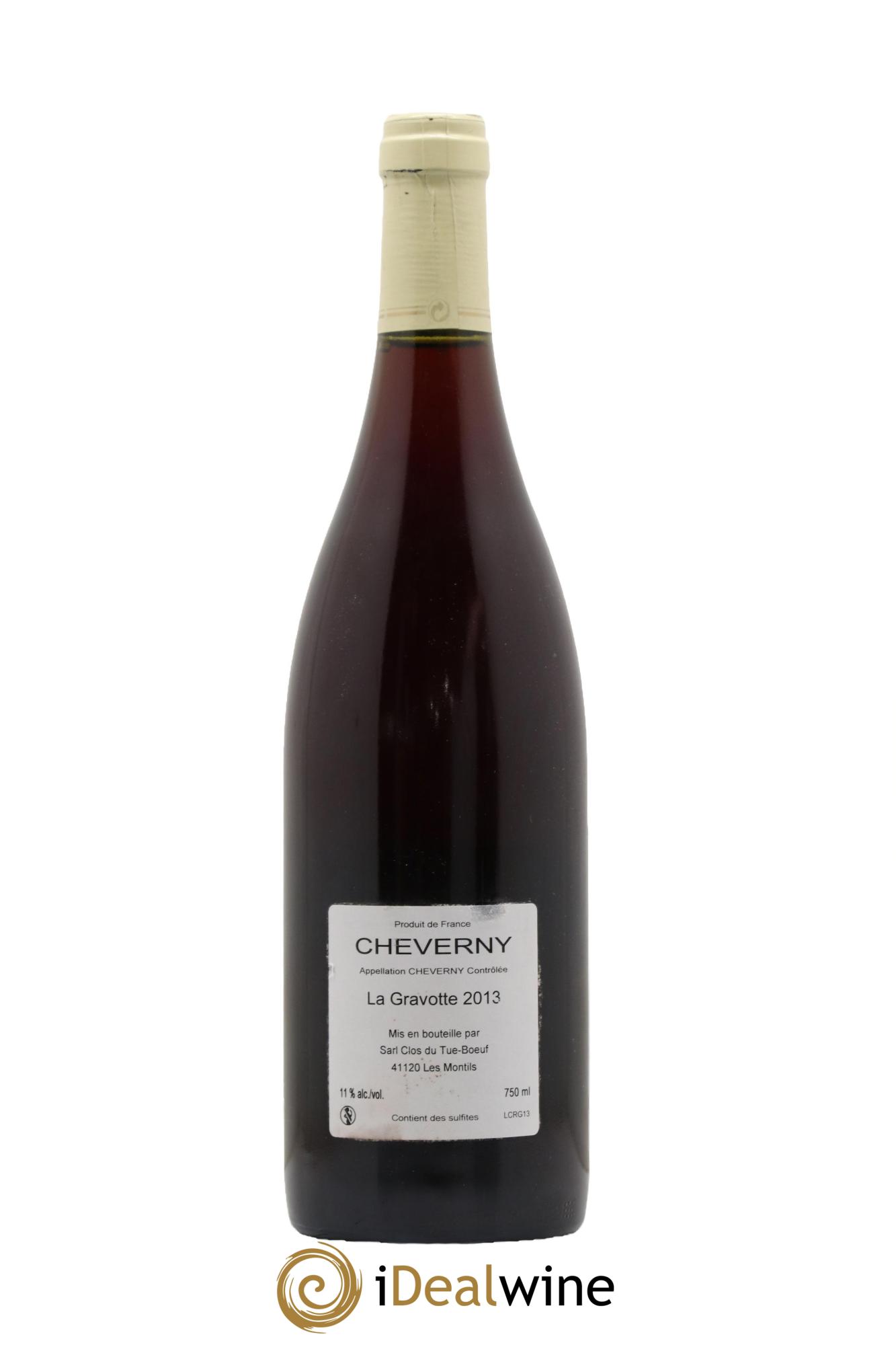 Cheverny La Gravotte Clos du Tue-Boeuf  2013 - Lot of 1 bottle - 1