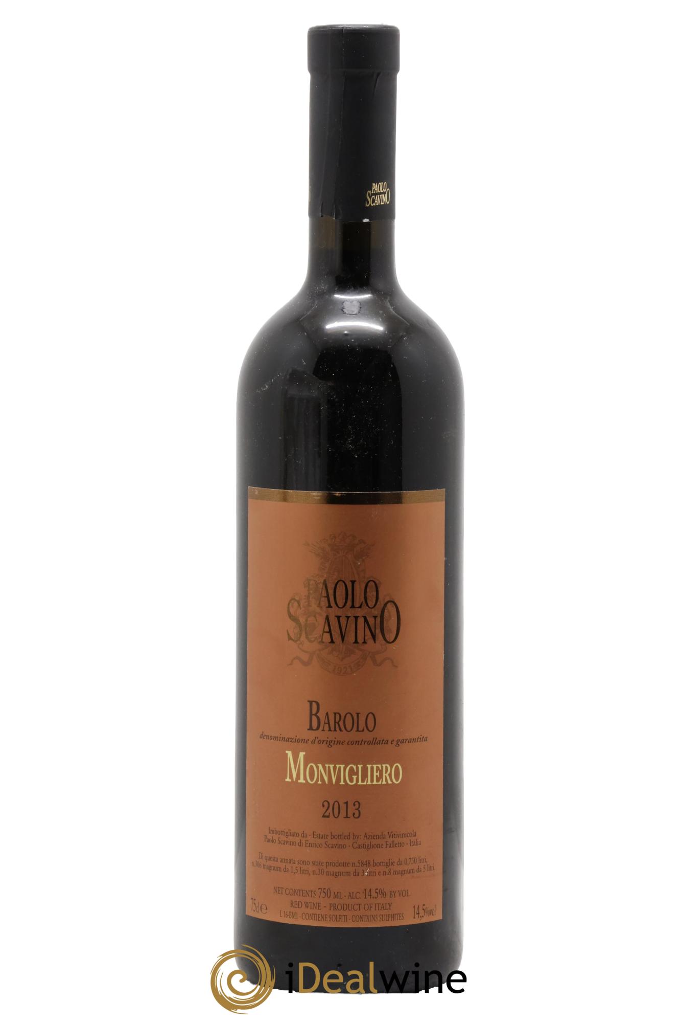 Barolo DOCG Monvigliero Pablo Scavino 2013 - Posten von 1 Flasche - 0