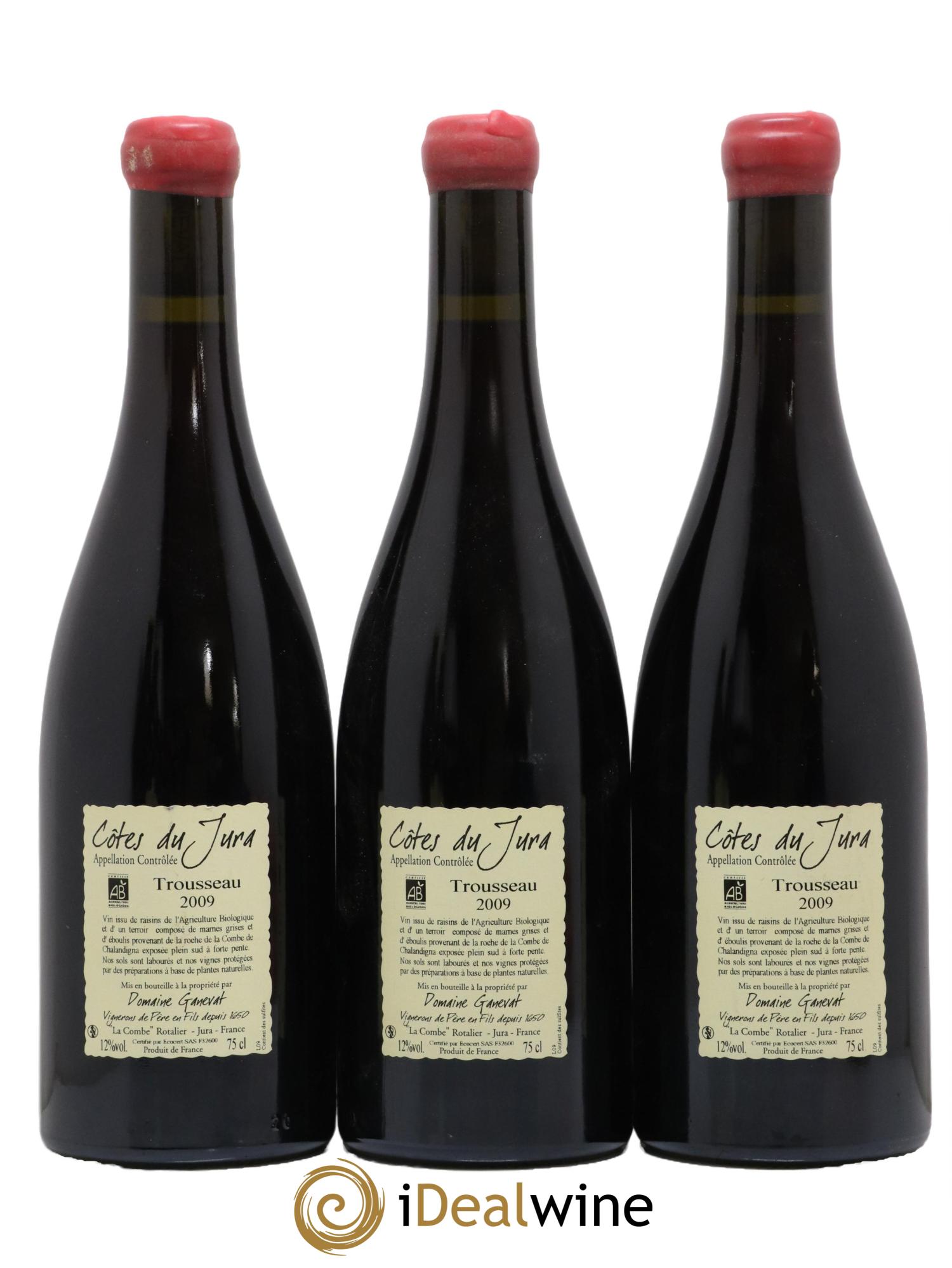 Côtes du Jura Plein Sud Jean-François Ganevat (Domaine) 2009 - Lot de 3 bouteilles - 1