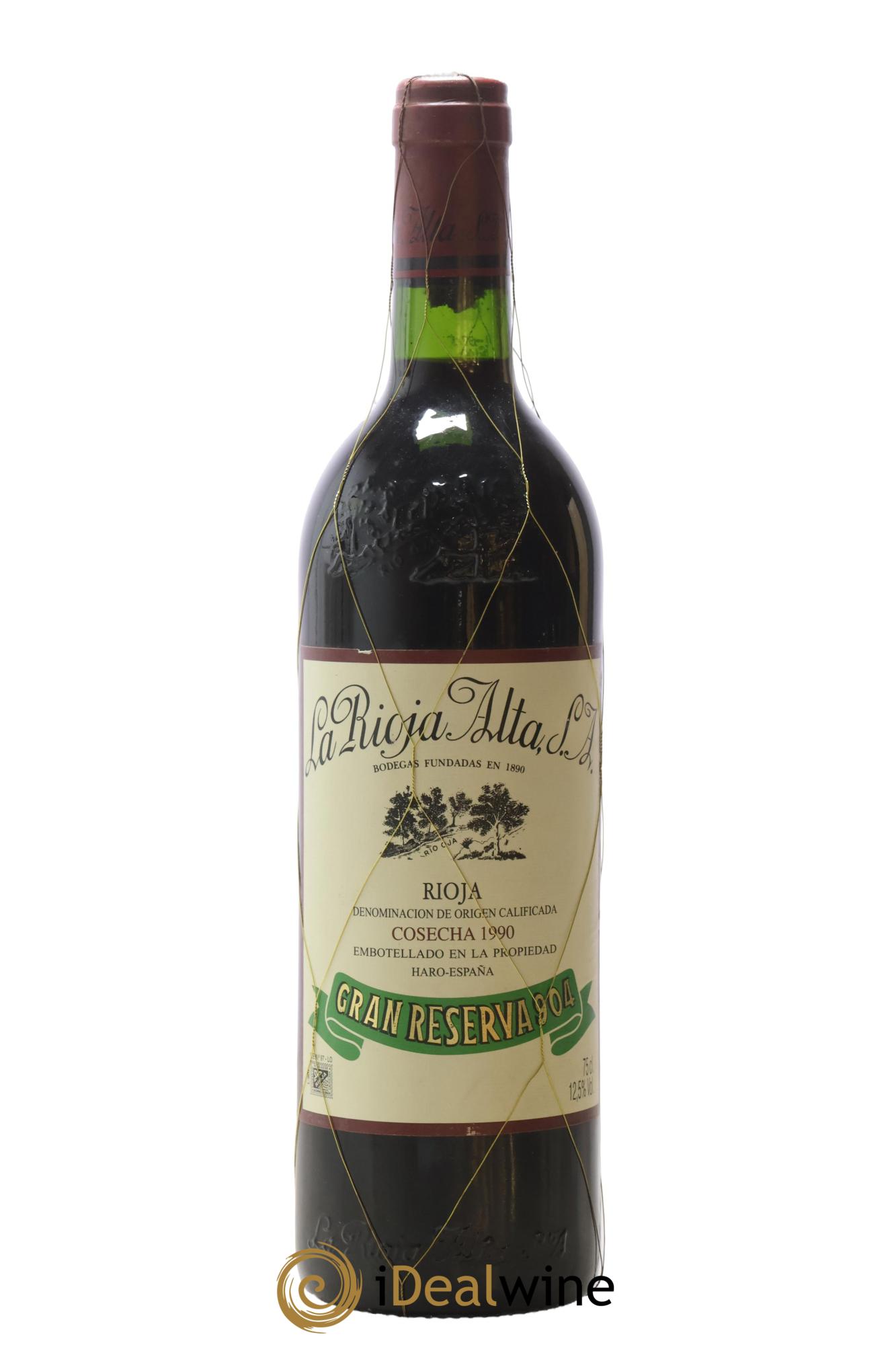 Rioja DOCa Gran Reserva 904 La Rioja Alta 1990 - Lotto di 1 bottiglia - 0