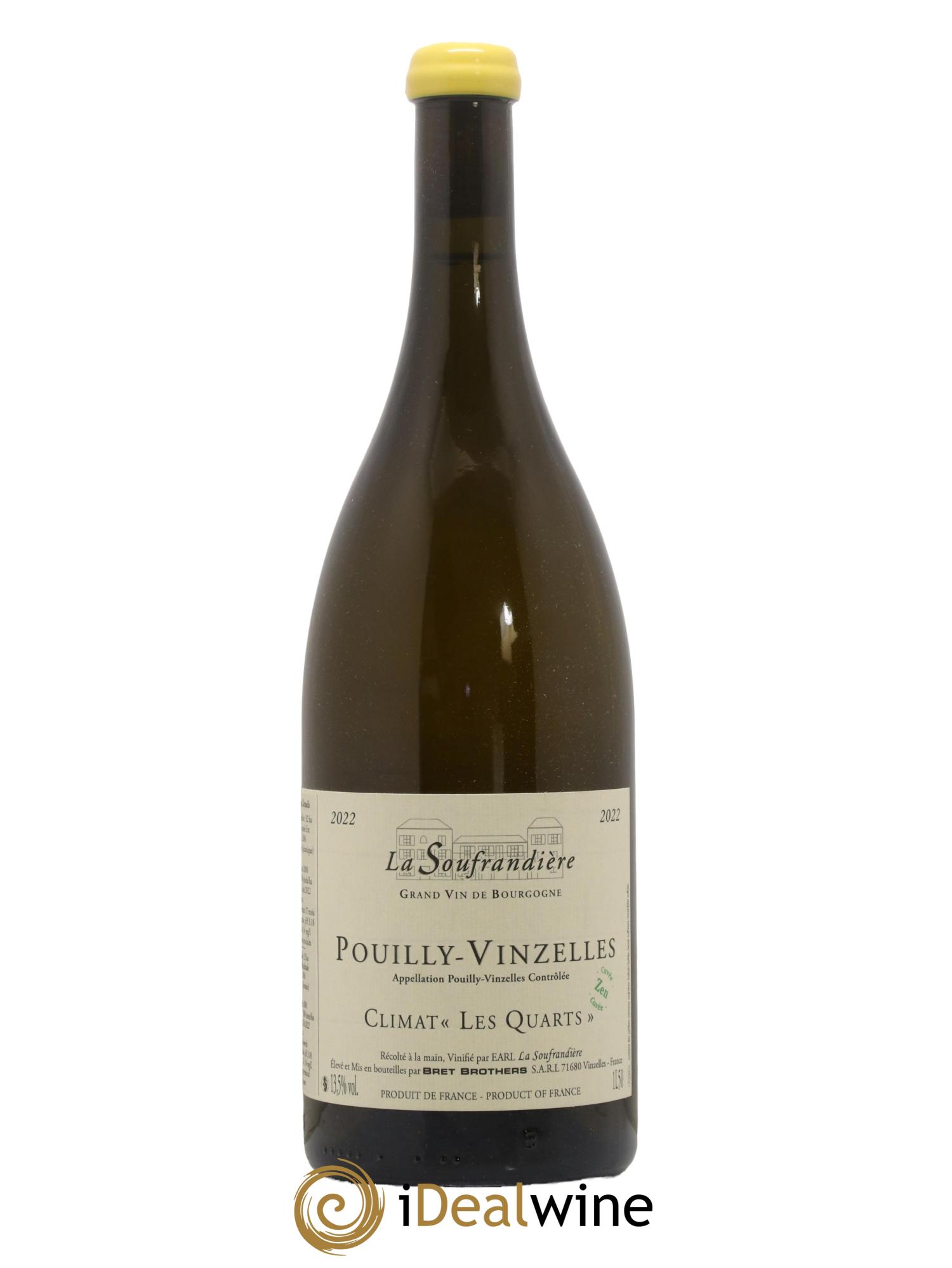 Pouilly-Vinzelles Les Quarts Cuvée Zen La Soufrandière - Bret Brothers 2022 - Lot de 1 magnum - 0