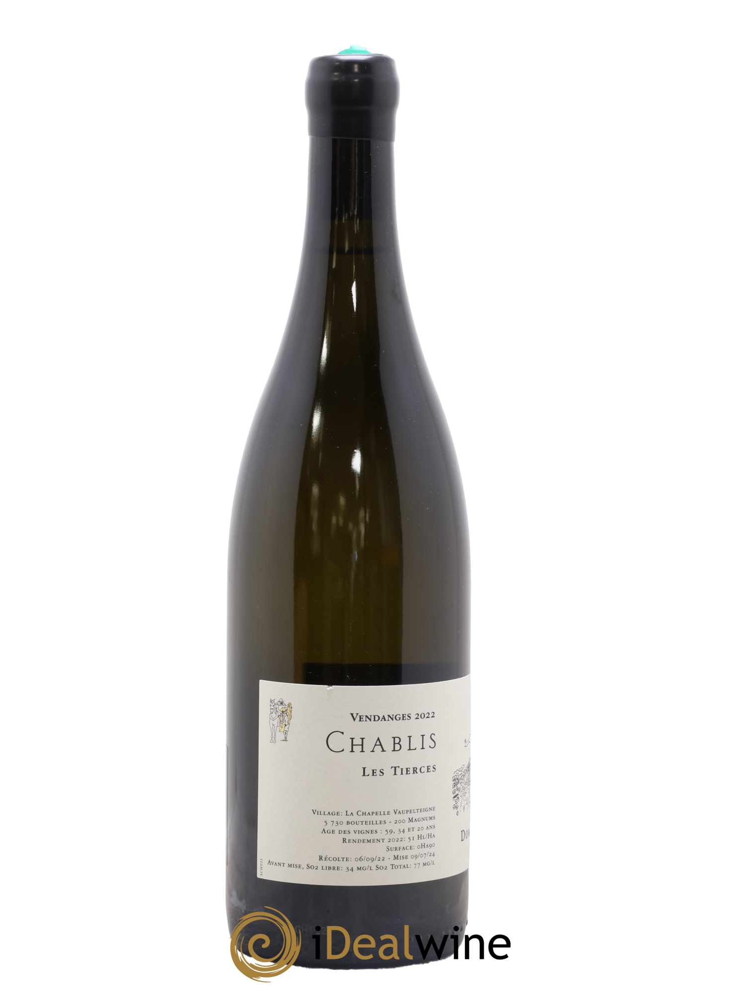 Chablis Les Tierces Jean Dauvissat 2022 - Posten von 1 Flasche - 1