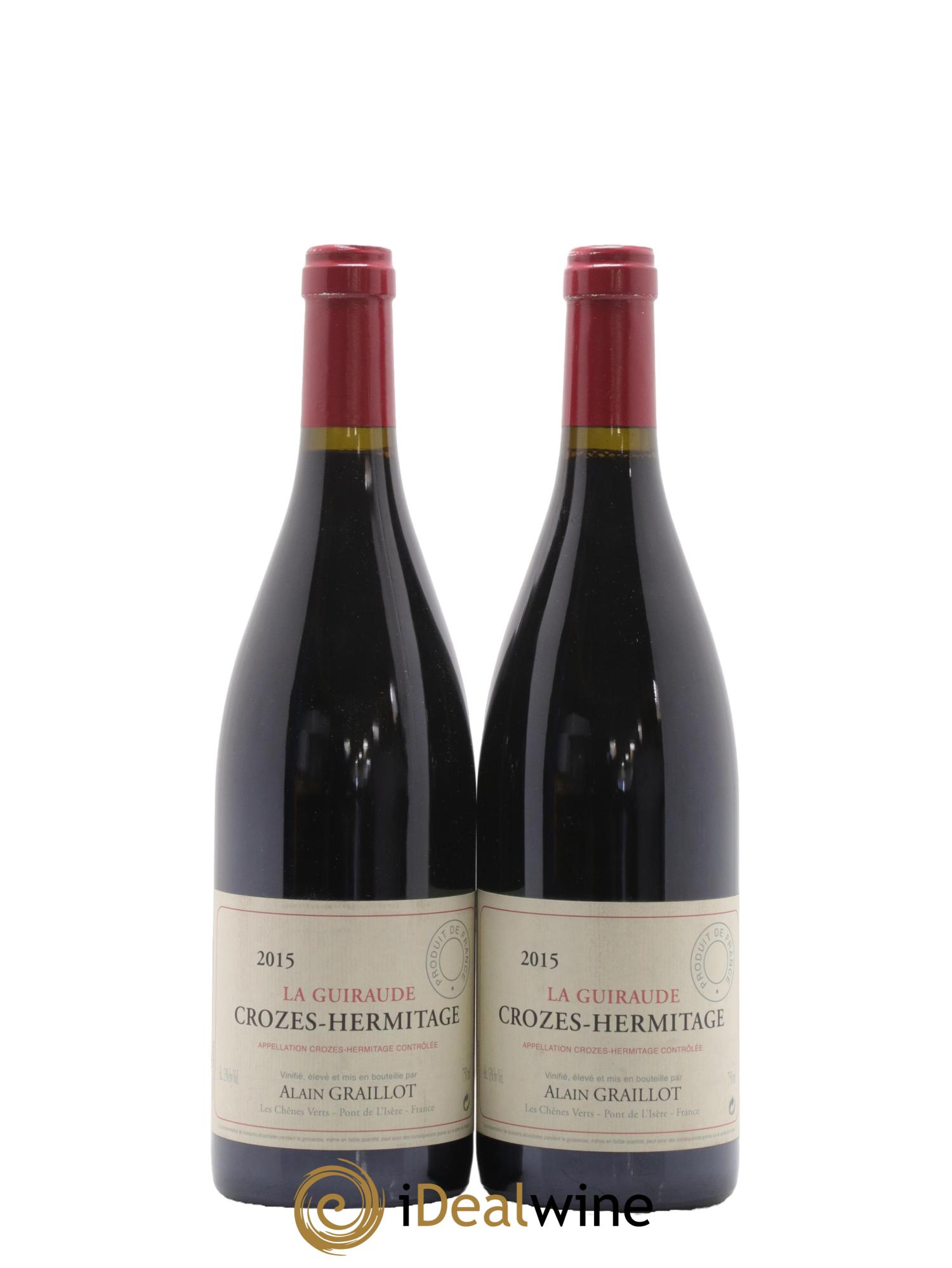 Crozes-Hermitage La Guiraude Domaine Graillot 2015 - Lot de 2 bouteilles - 0