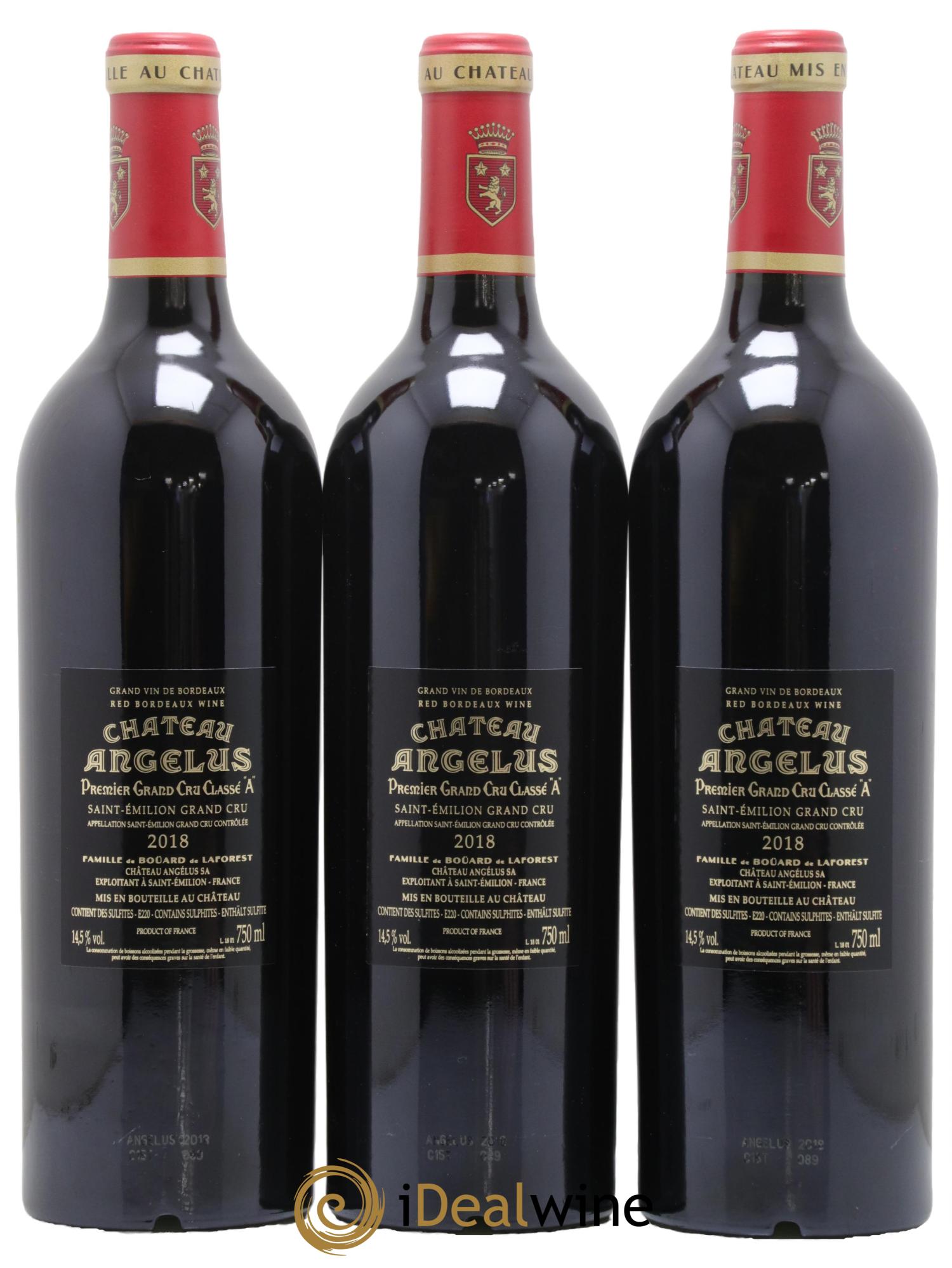 Château Angélus 1er Grand Cru Classé A 2018 - Lot de 6 bouteilles - 2