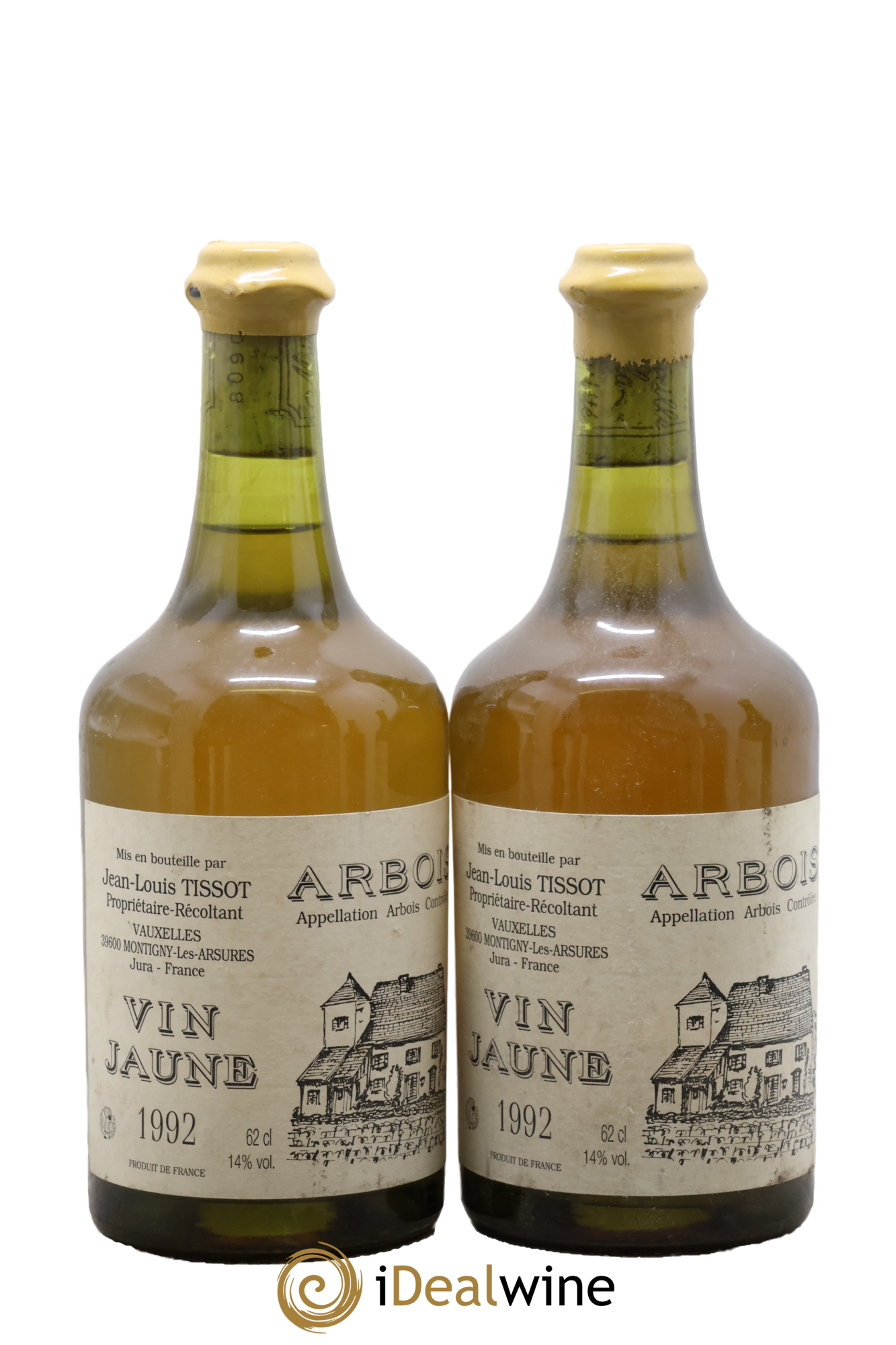 Arbois Vin Jaune Jean-Louis Tissot 1992 - Lot de 2 clavelins - 0