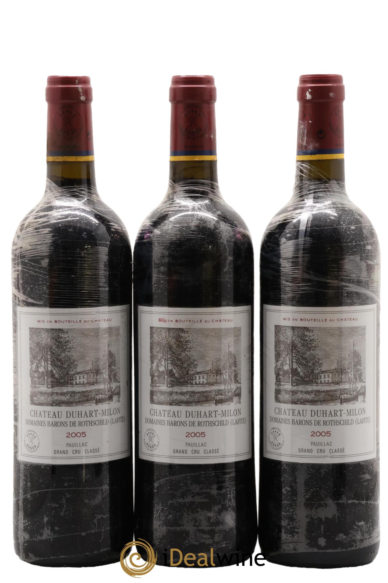 Château Duhart-Milon 4ème Grand Cru Classé 2005 - Lotto di 3 bottiglie - 0