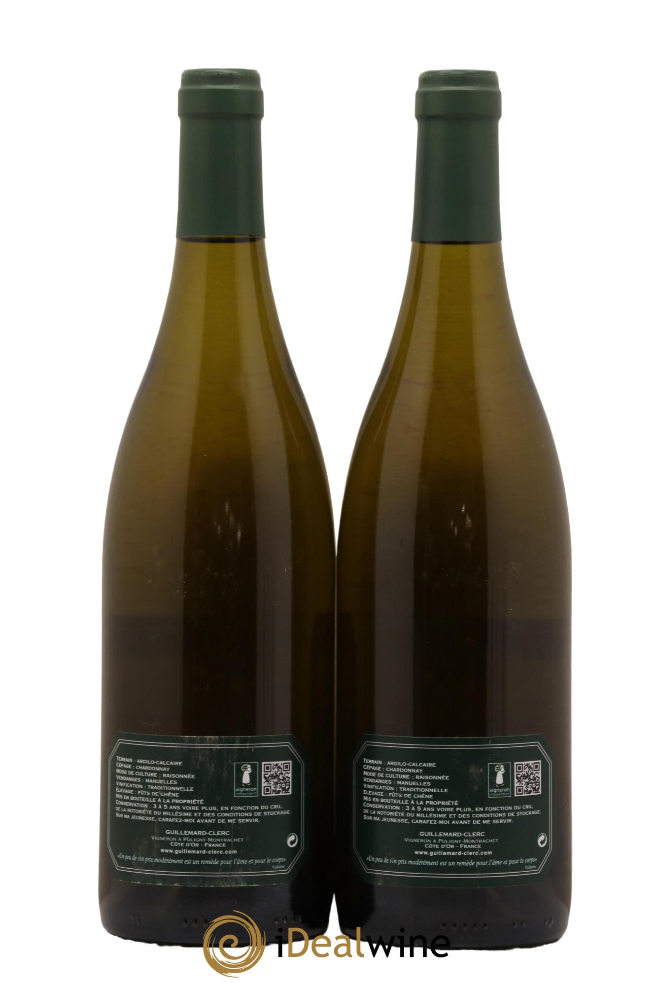 Bienvenues-Bâtard-Montrachet Grand Cru Guillemard Clerc 2016 - Lot de 2 bouteilles - 1