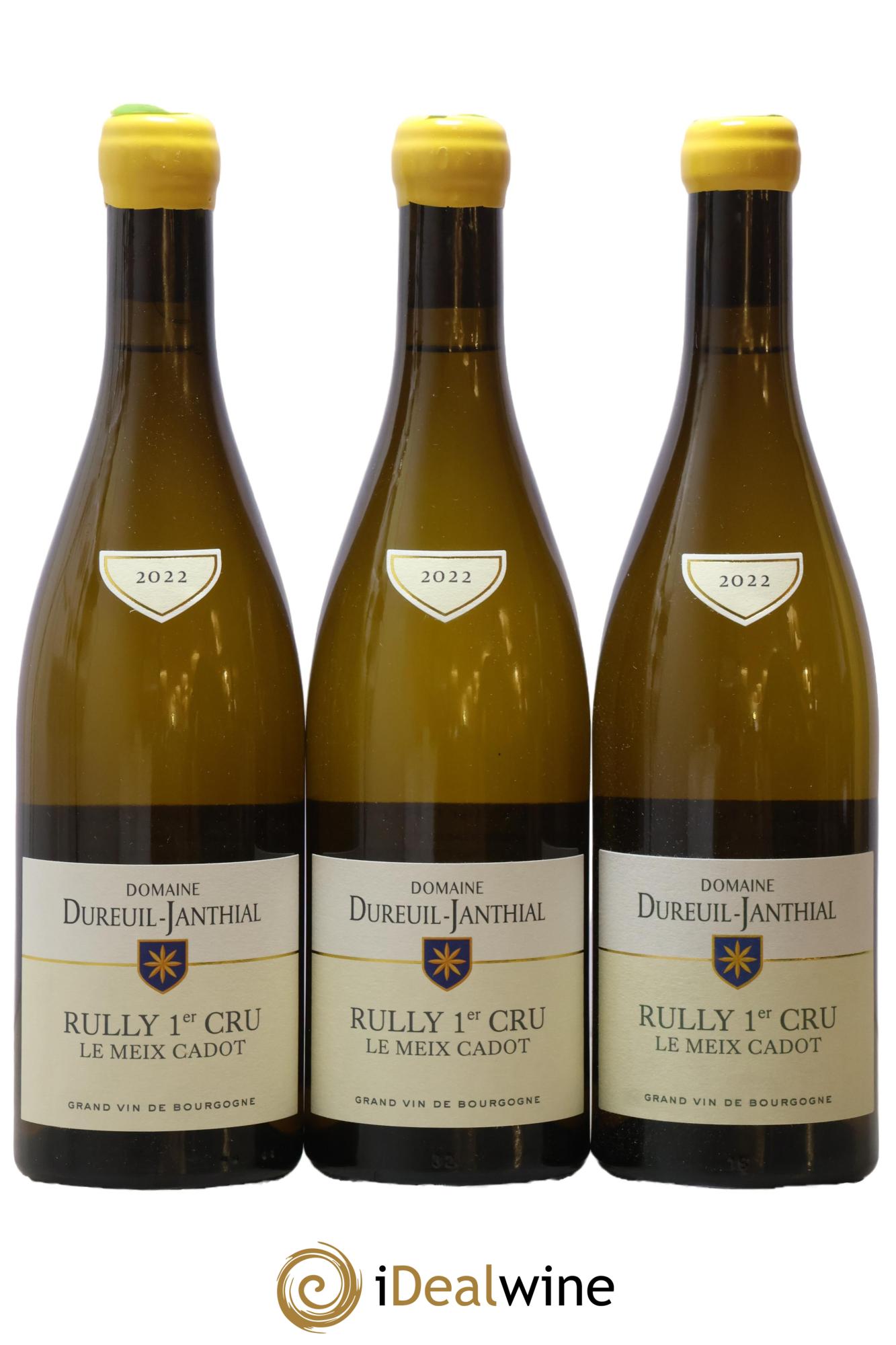 Rully 1er Cru Le Meix Cadot Vincent Dureuil-Janthial 2022 - Lotto di 3 bottiglie - 0