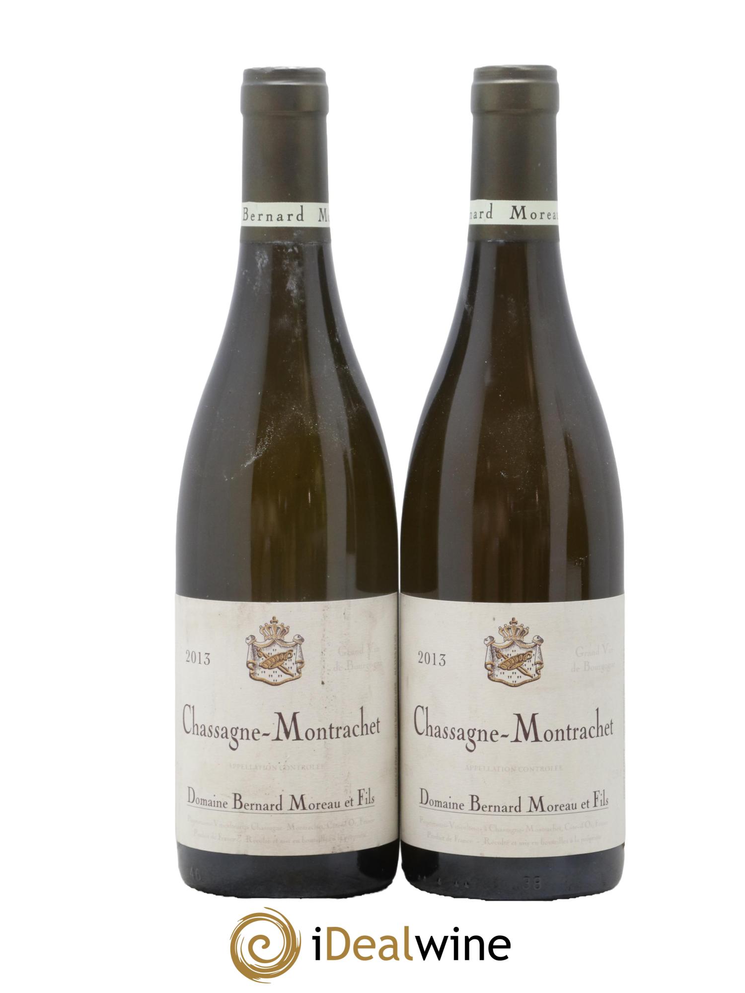 Chassagne-Montrachet Bernard Moreau et Fils (Domaine) 2013 - Lot de 2 bouteilles - 0
