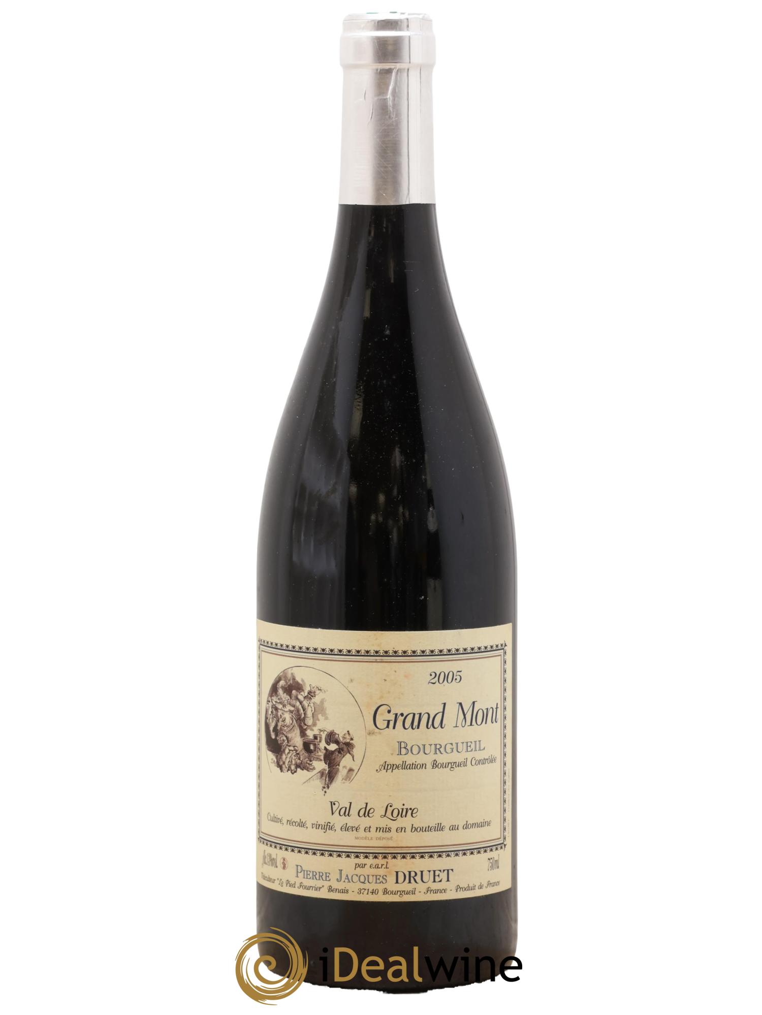 Bourgueil Grand Mont Pierre Jacques Druet 2005 - Posten von 1 Flasche - 0