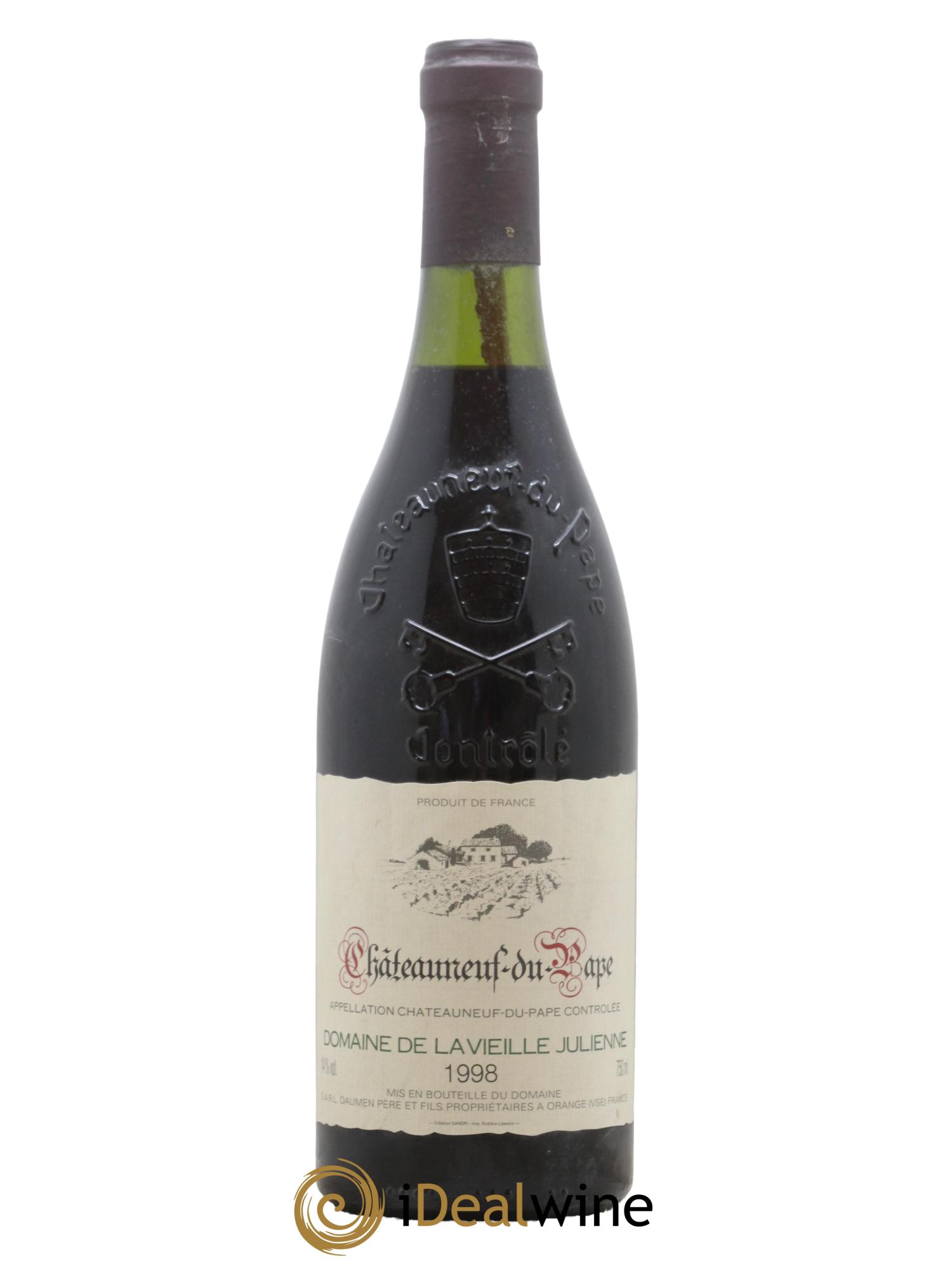 Châteauneuf-du-Pape Vieille Julienne (Domaine de la) Jean-Paul Daumen 1998 - Lot de 1 bouteille - 0