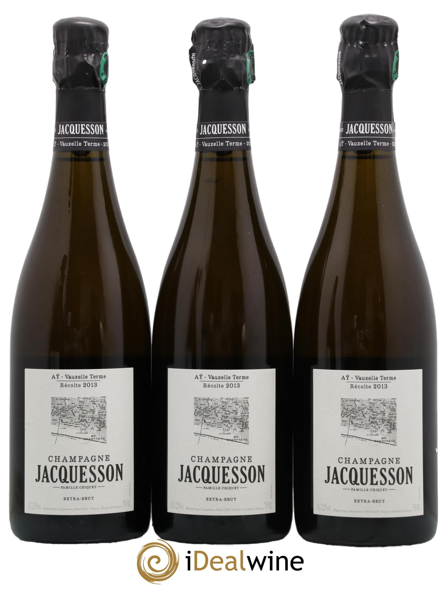 Aÿ Vauzelle Terme Extra-Brut Jacquesson 2013 - Lot de 3 bouteilles - 0