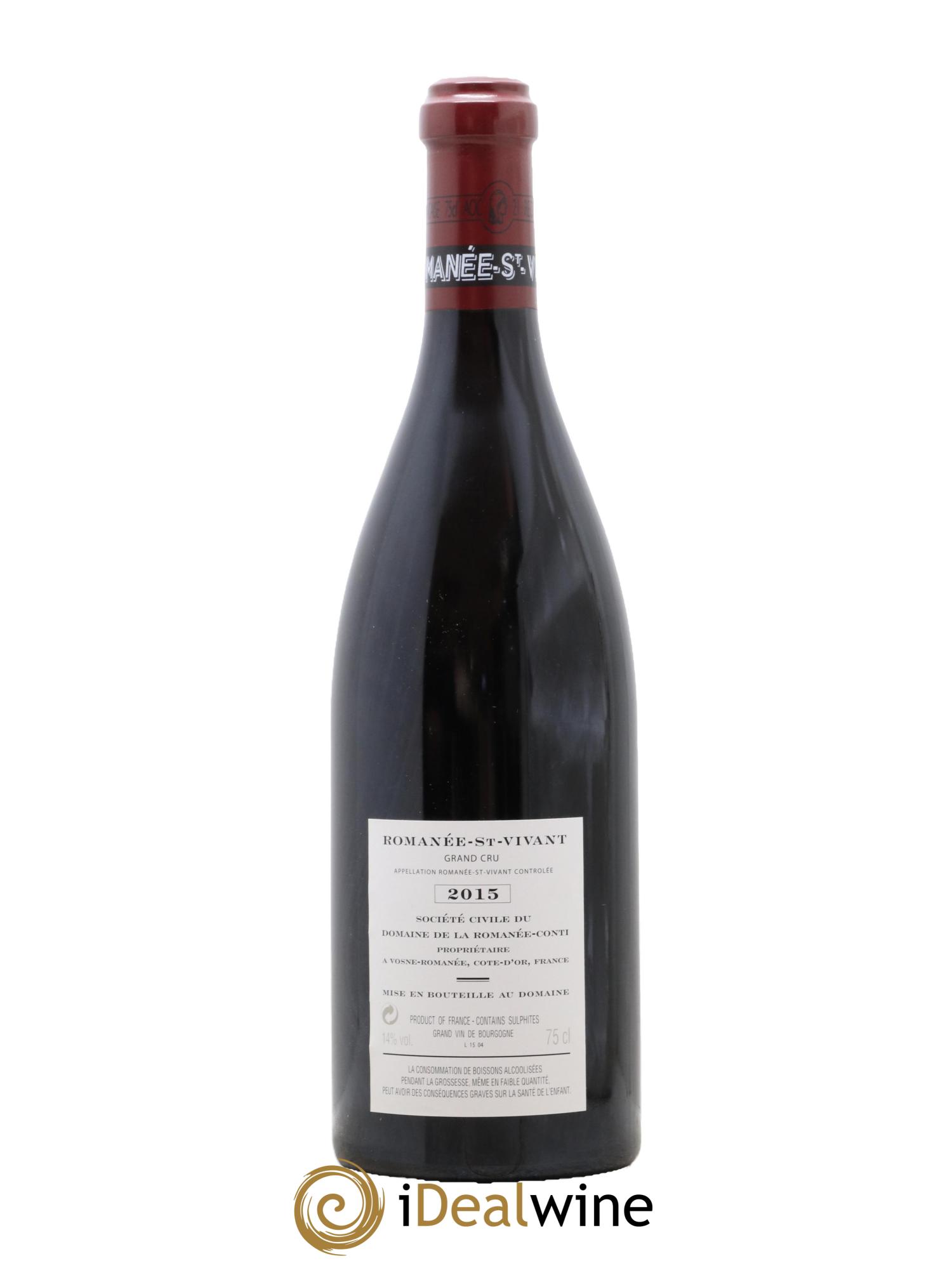 Romanée-Saint-Vivant Grand Cru Domaine de la Romanée-Conti  2015 - Posten von 1 Flasche - 1