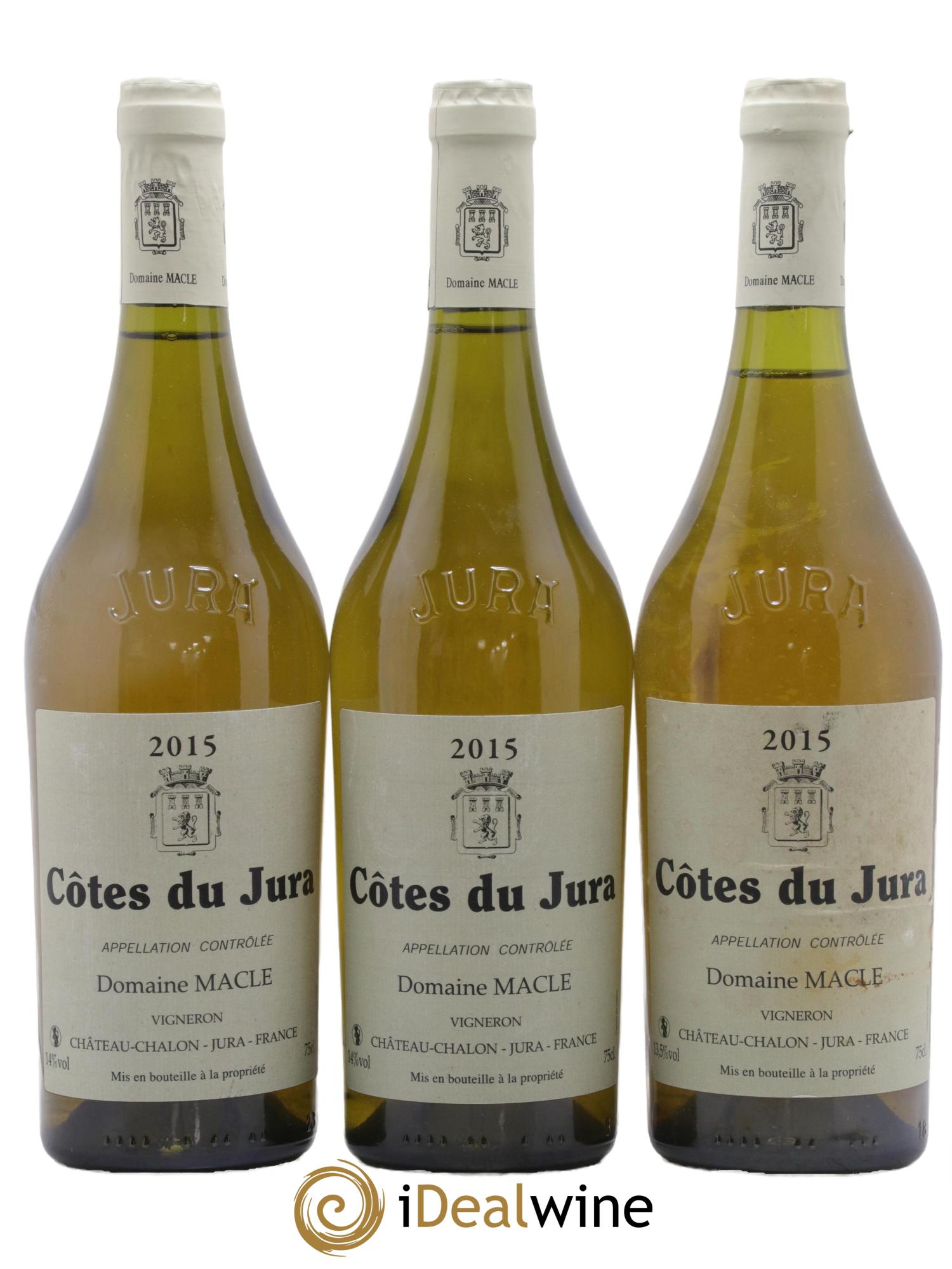 Côtes du Jura Jean Macle 2015 - Lotto di 3 bottiglie - 0