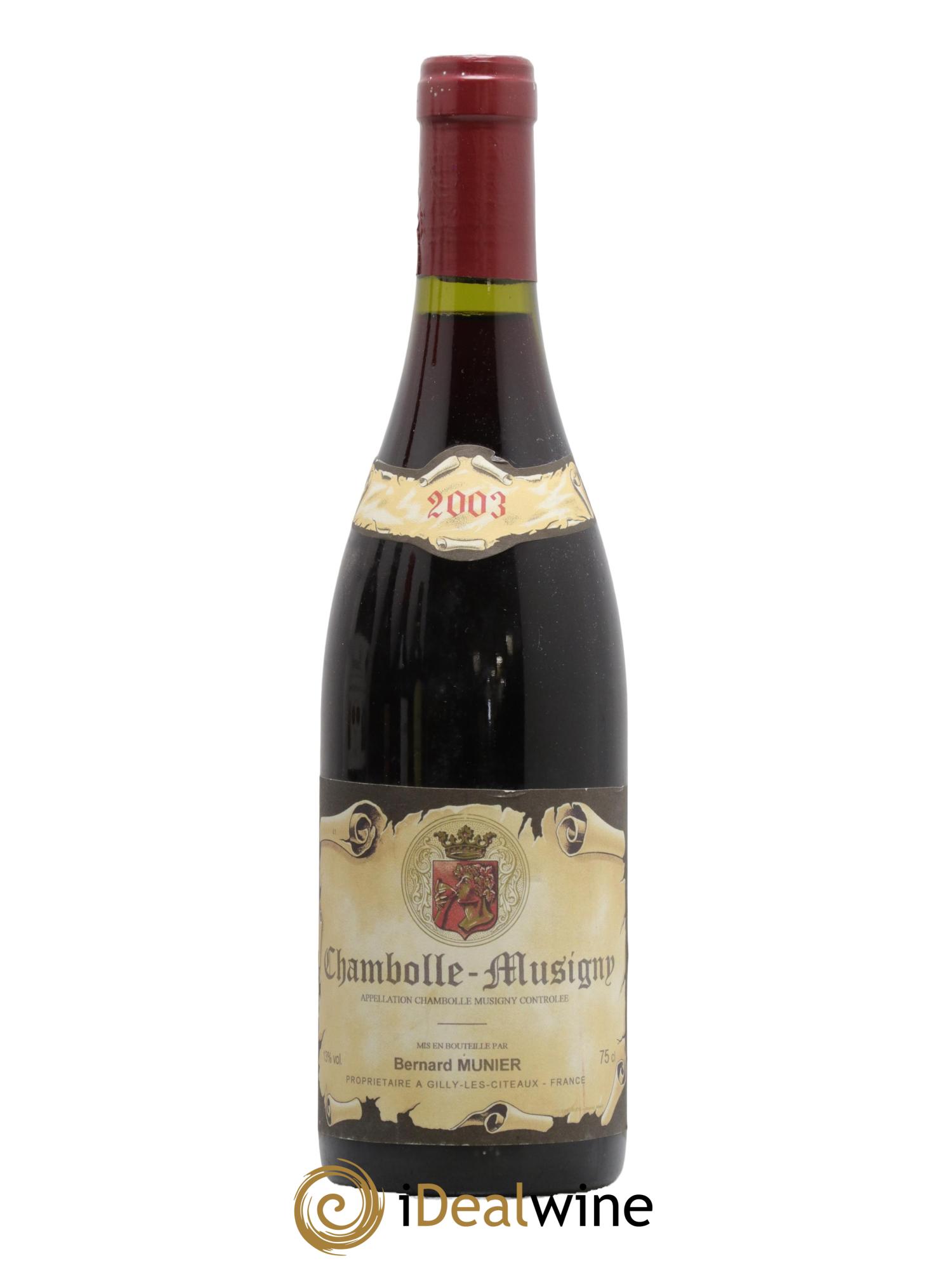 Chambolle-Musigny Bernard Munier 2003 - Lot de 1 bouteille - 0