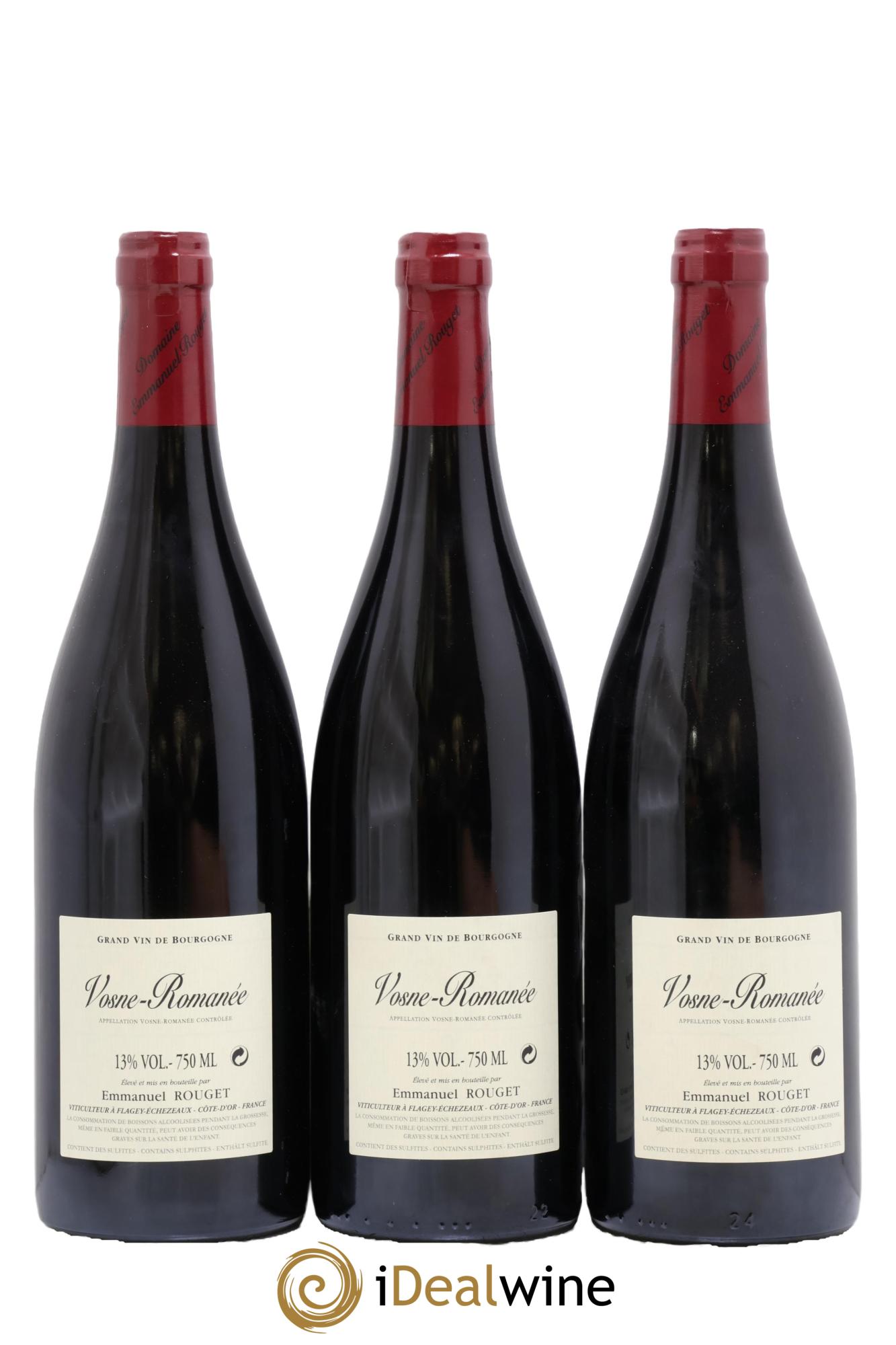 Vosne-Romanée Emmanuel Rouget 2017 - Lot de 3 bouteilles - 1