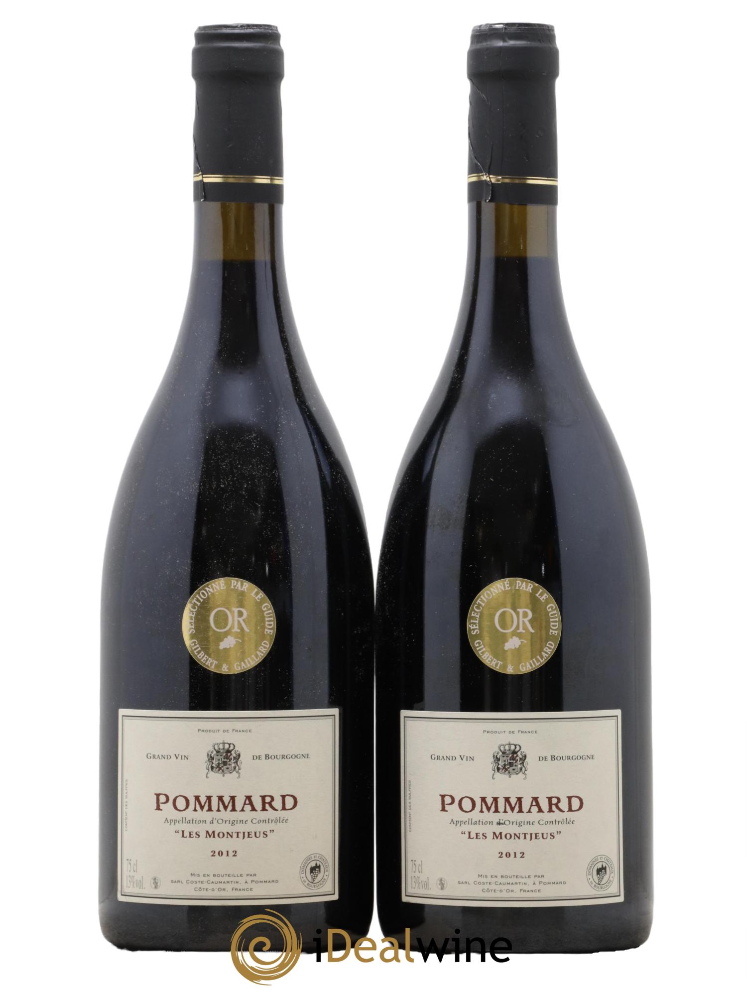 Pommard Les Montjeus Coste-Caumartin 2012 - Lot de 2 bouteilles - 0