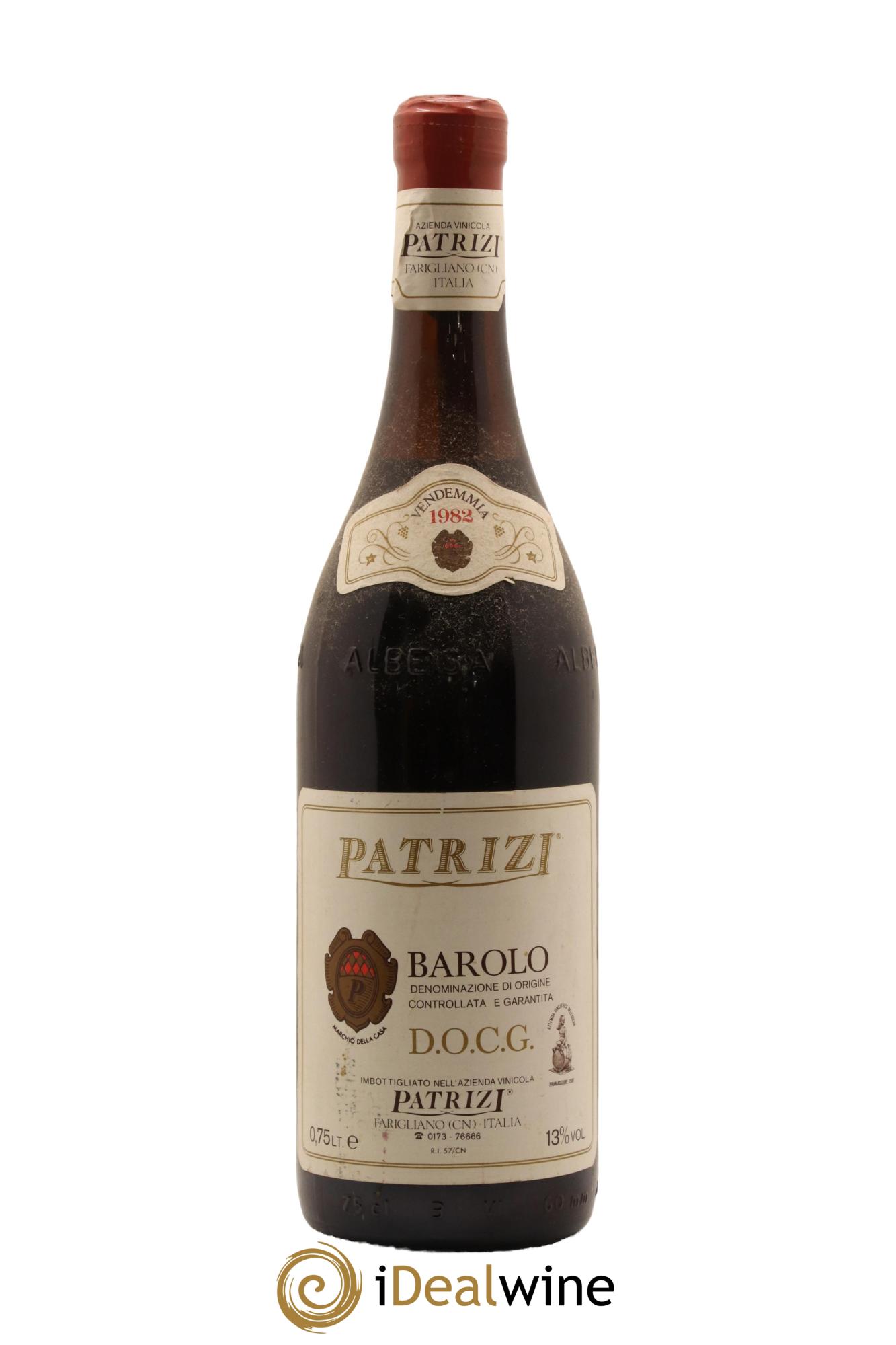 Barolo Patrizi 1982 - Lot de 1 bouteille - 0